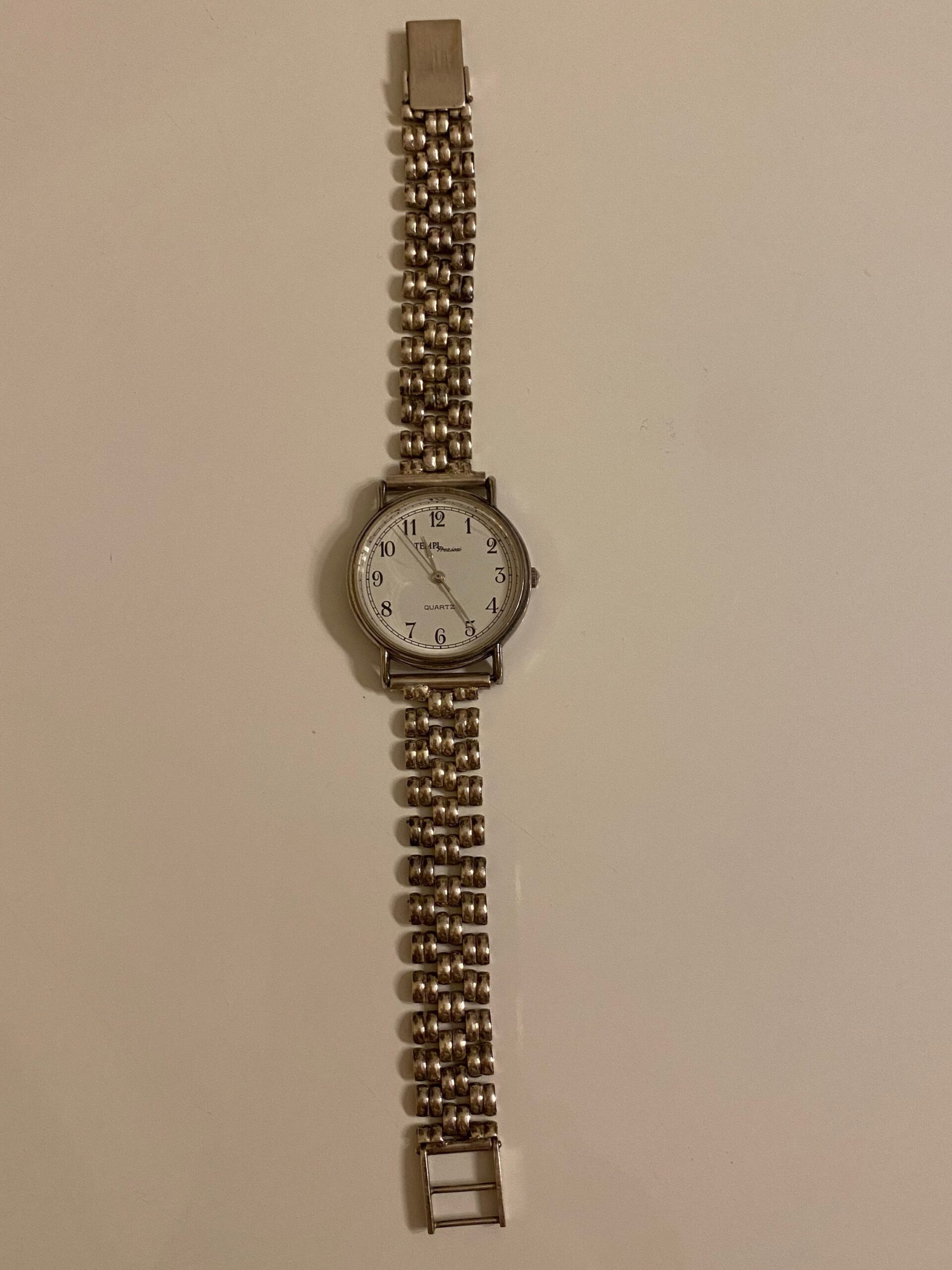 90s Wrist Watch Tempi Preziosi/Vintage sterling 925 Watch Quartz Tempi /Silvers watch/925 silver wrist watch Tempi Preziosi - immagine 4