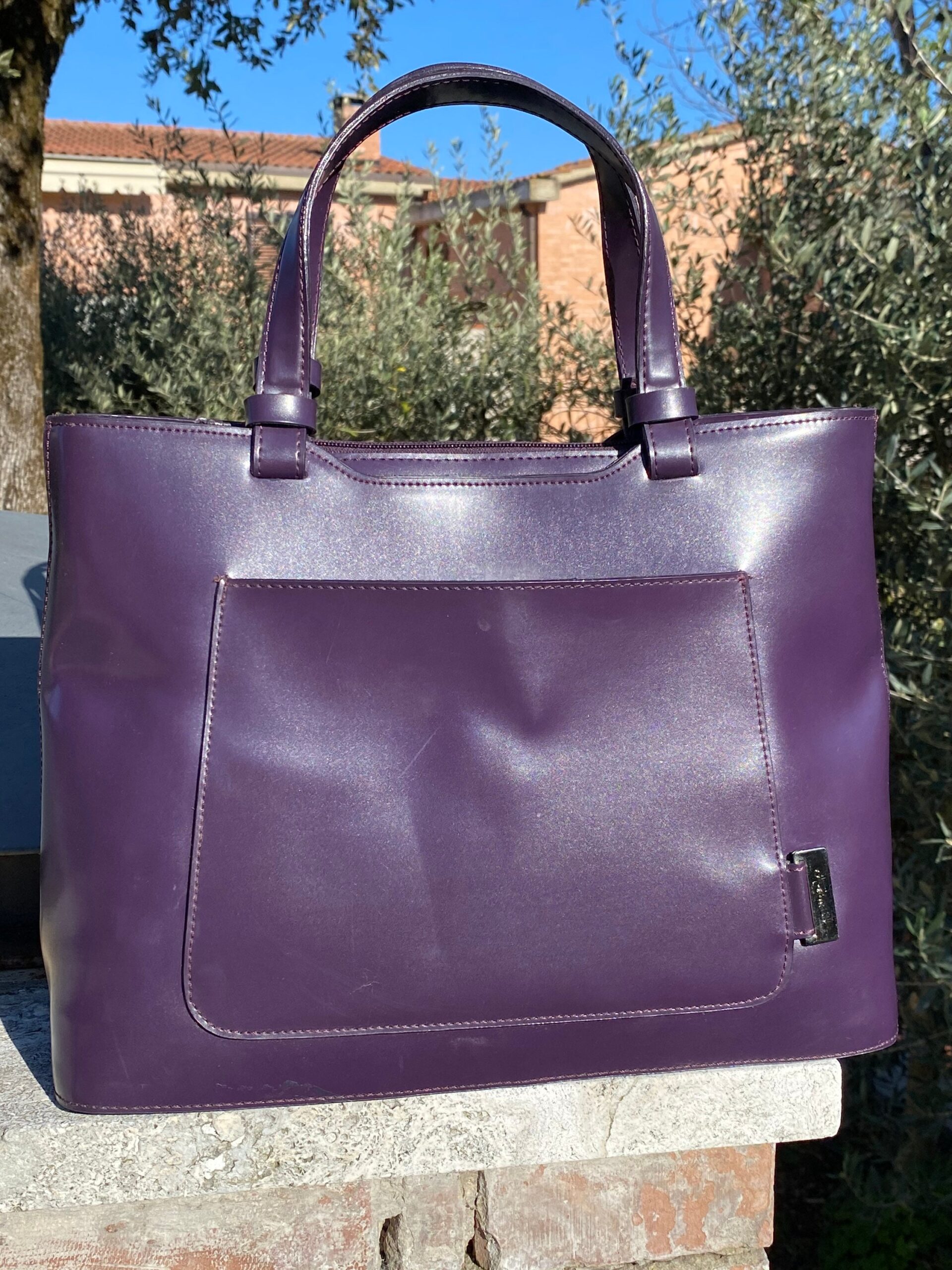 90s bag Caro/Pink leather bag Caro/Borsa Caro/vintage shoulder bag Caro/Style bag Caro - immagine 2