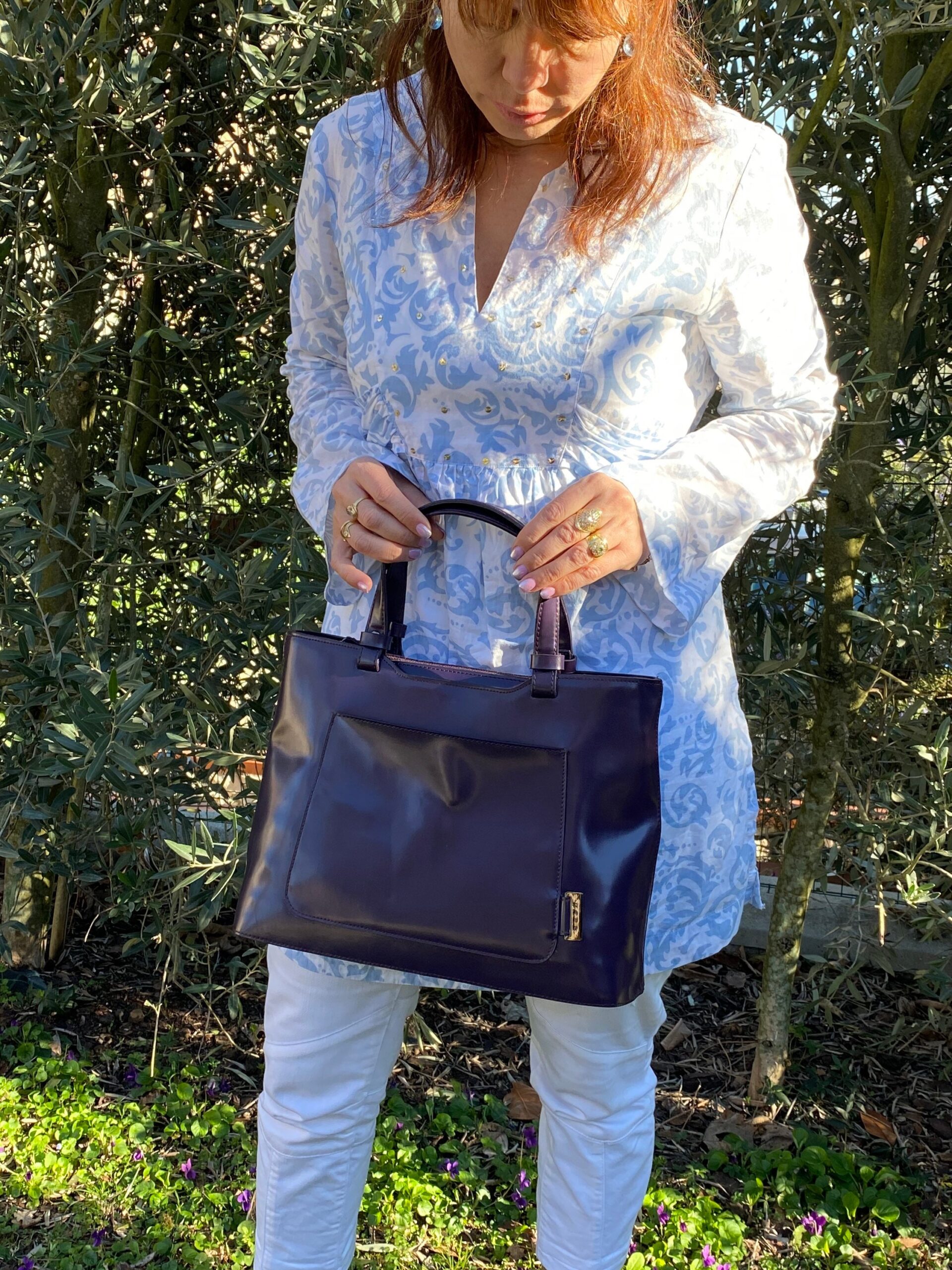 90s bag Caro/Pink leather bag Caro/Borsa Caro/vintage shoulder bag Caro/Style bag Caro - immagine 9