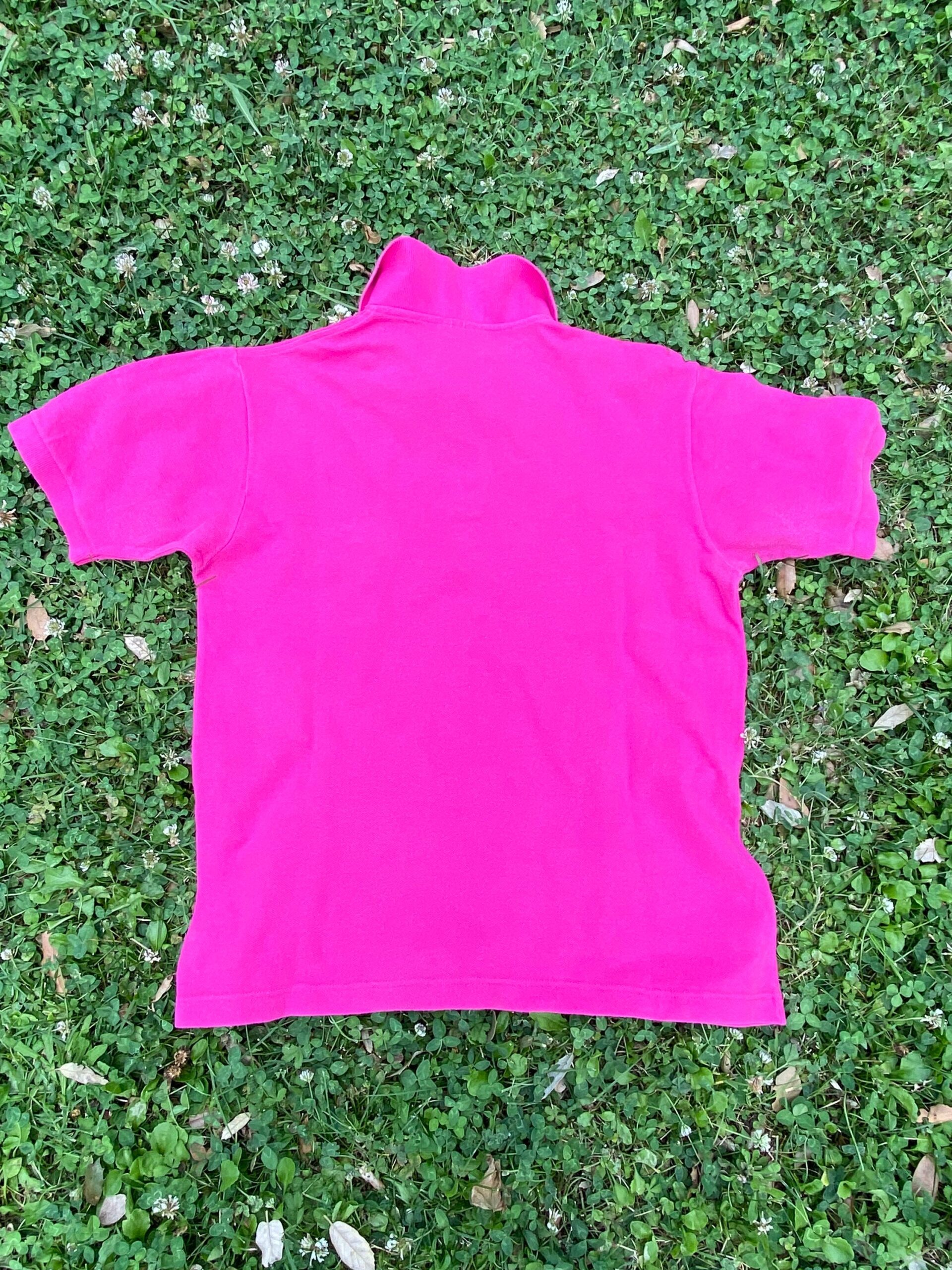 90s Polo Cristian Dior Monsieur vintage/Fuxia t-shirt cotton/Cristian Dior polo shirt/Fashion polo t-shirt Design Cristian Dior - immagine 4