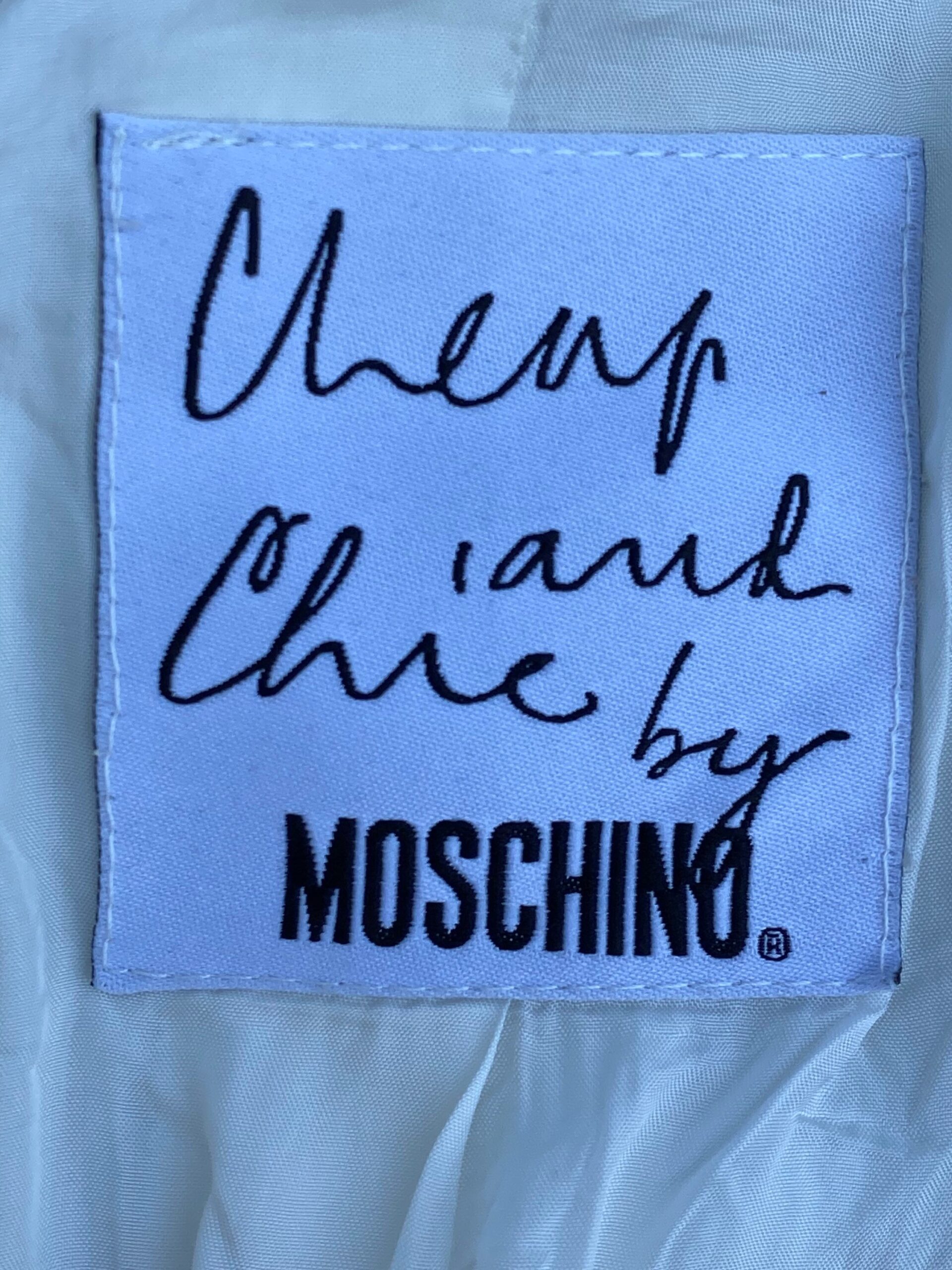 90s Moschino Jacket Vintage/White jacket By Moschino/Moschino jacket vintage/White Moschino jacket/Design jacket By Moschino - immagine 8