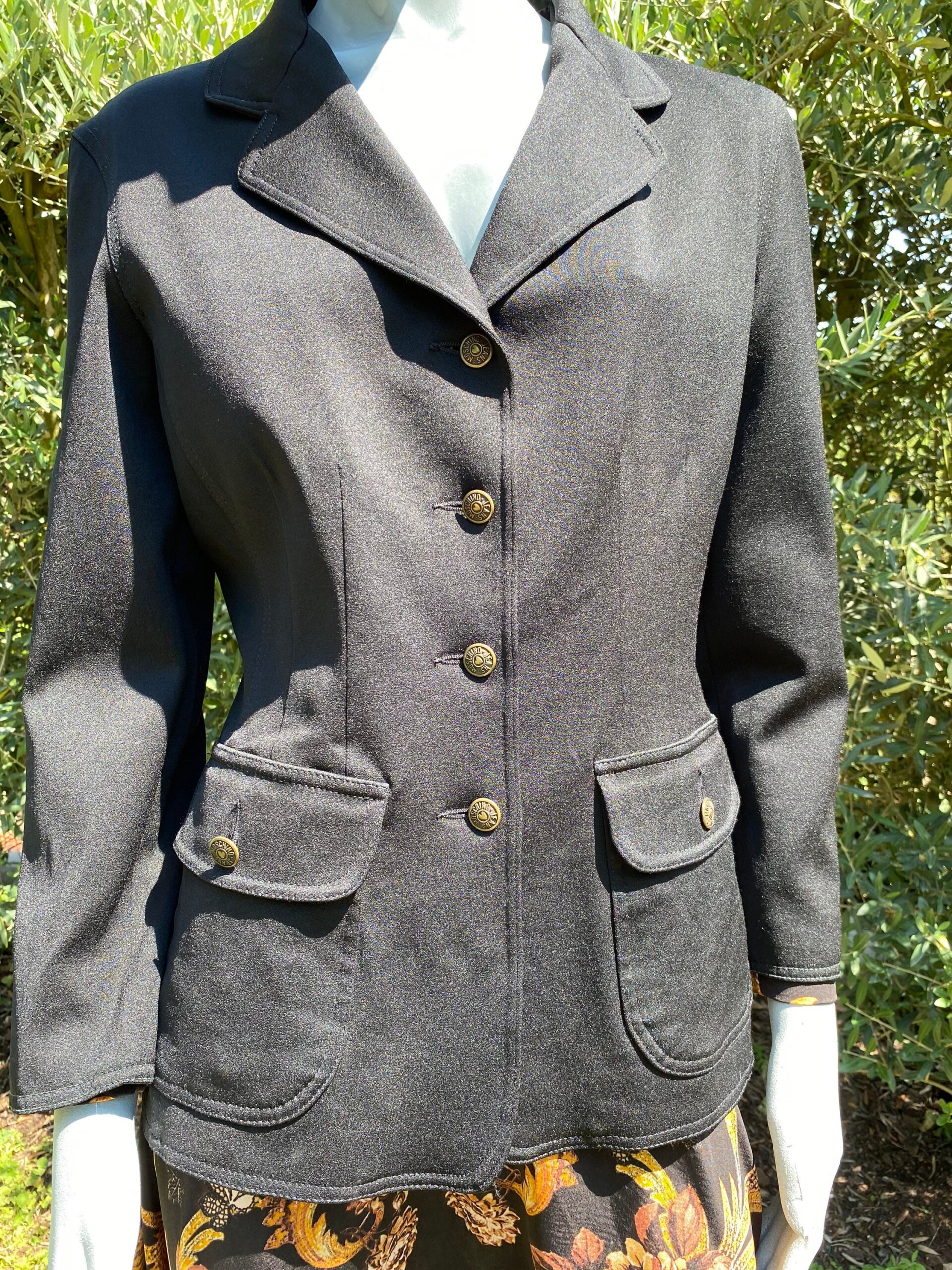 90s Moschino Jacket Vintage/Black jacket By Moschino/Moschino jacket vintage/Black Moschino jacket/Design jacket By Moschino - immagine 2