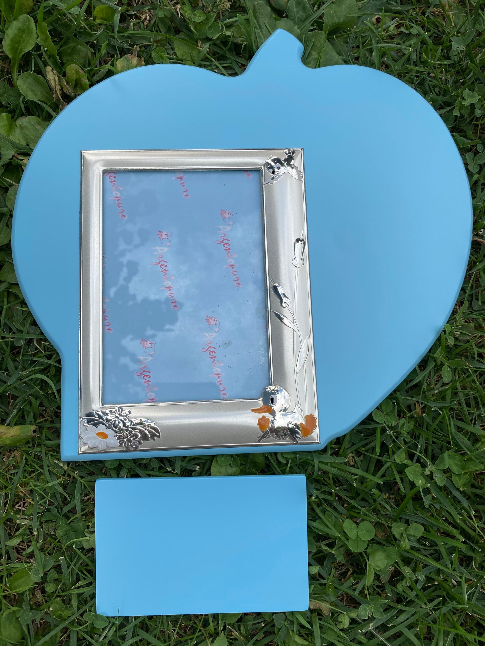 Photo frame silver/Design apple photo frame/Wooden silver photo frame Design/Wooden and silver photo frame - immagine 3