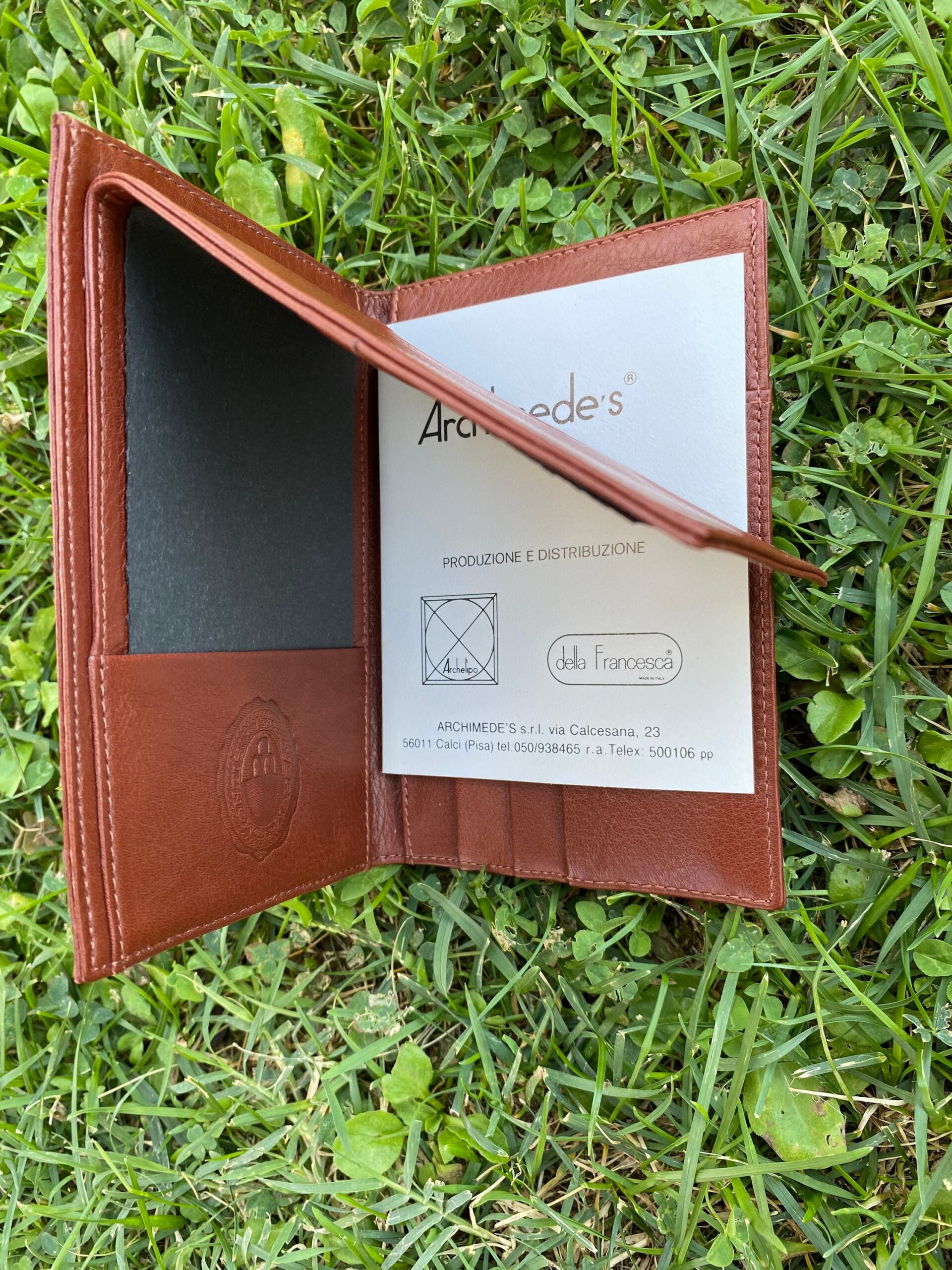 90s Design Wallet Archelipo/Brown leather wallet Italy/Men's wallet Archelipo/Fashion Wallet/Design wallet Archelipo - immagine 7