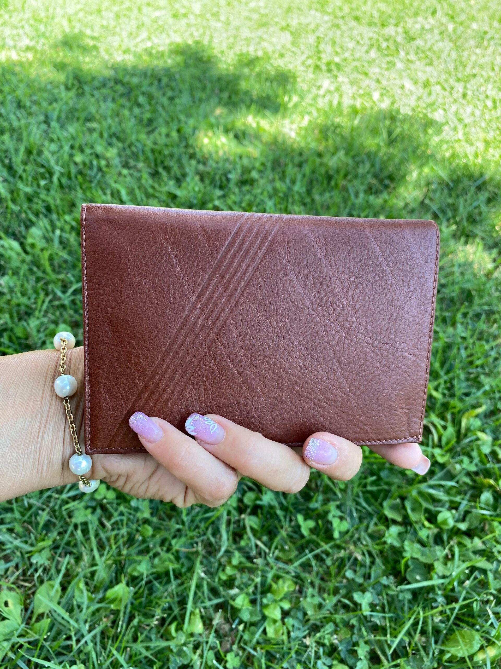 90s Design Wallet Archelipo/Brown leather wallet Italy/Men's wallet Archelipo/Fashion Wallet/Design wallet Archelipo - immagine 2