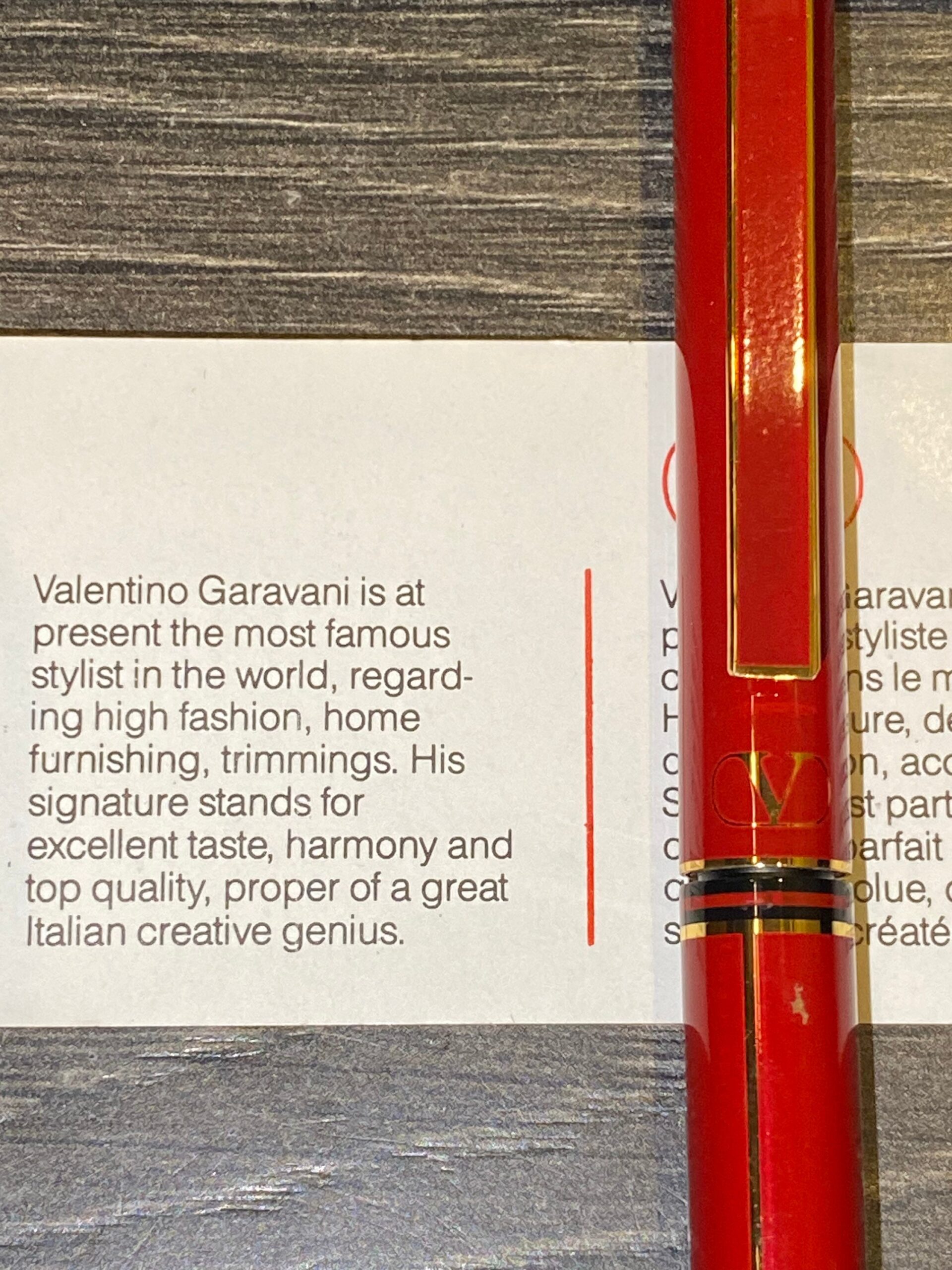 80s Vintage pen Designer Valentino Garavani/Design pen patent/Vintage pen Designer Valentino Garavani - immagine 8