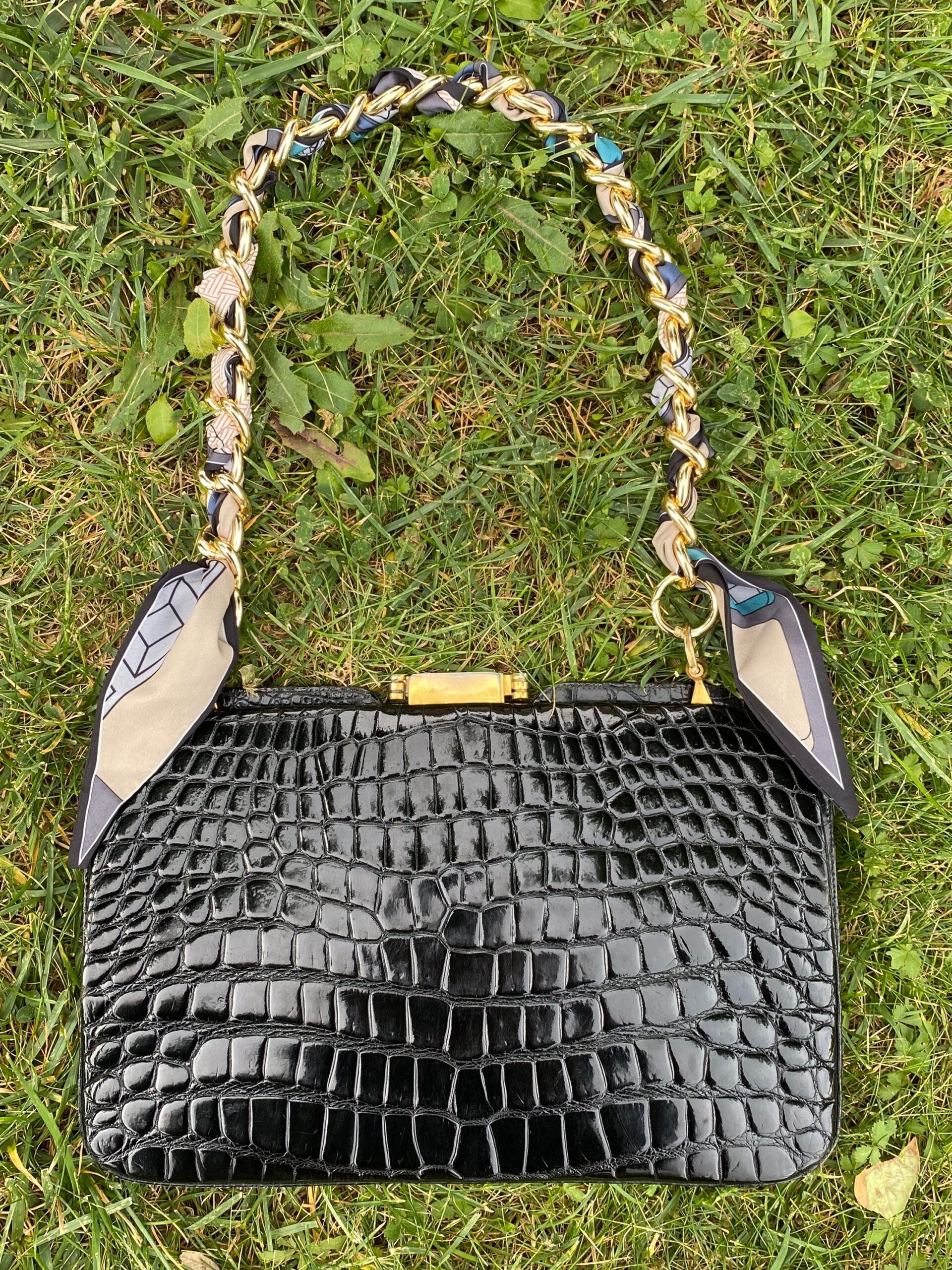 60s Vintage clutch bag Italy/Design Cocco Clutch bag/Black bag/Handmade Clutch bag/Vintage clutch bag - immagine 3
