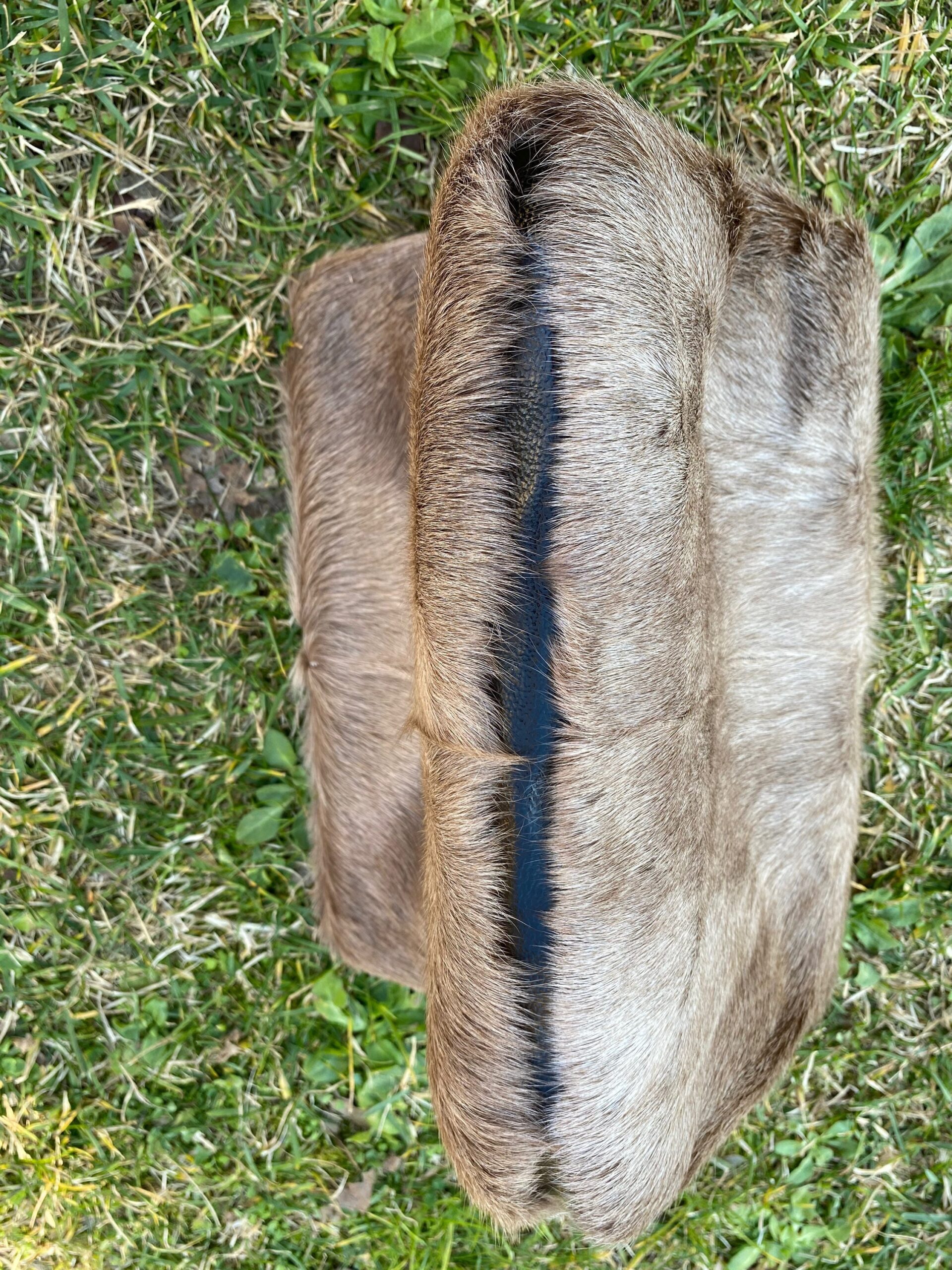 1950 Vintage clutch bag Artisan Florence Italy/Gray clutch bag leather/Design Pochette with headphones Fur clutch bag Artigiani Fiorentini - immagine 4