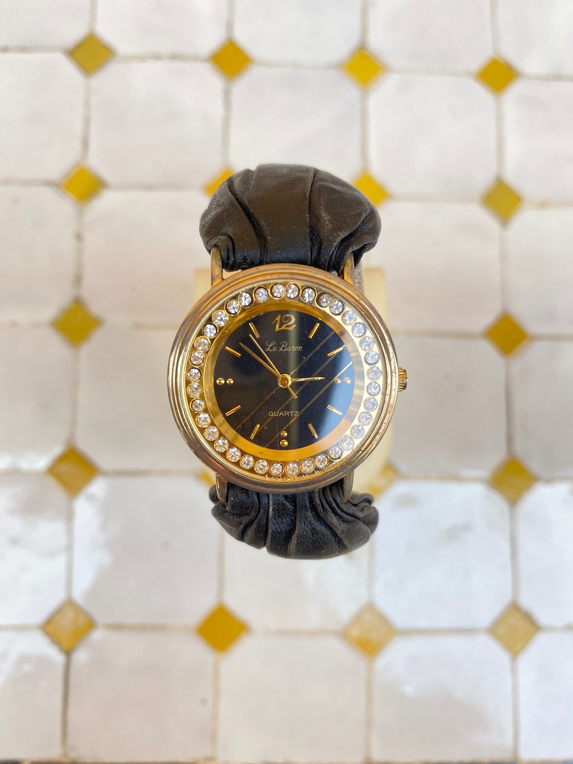 90s Vintage Wrist Watch Le Baton Italy/Watch quartz Le Baron/Le Baron wristwatch - immagine 2