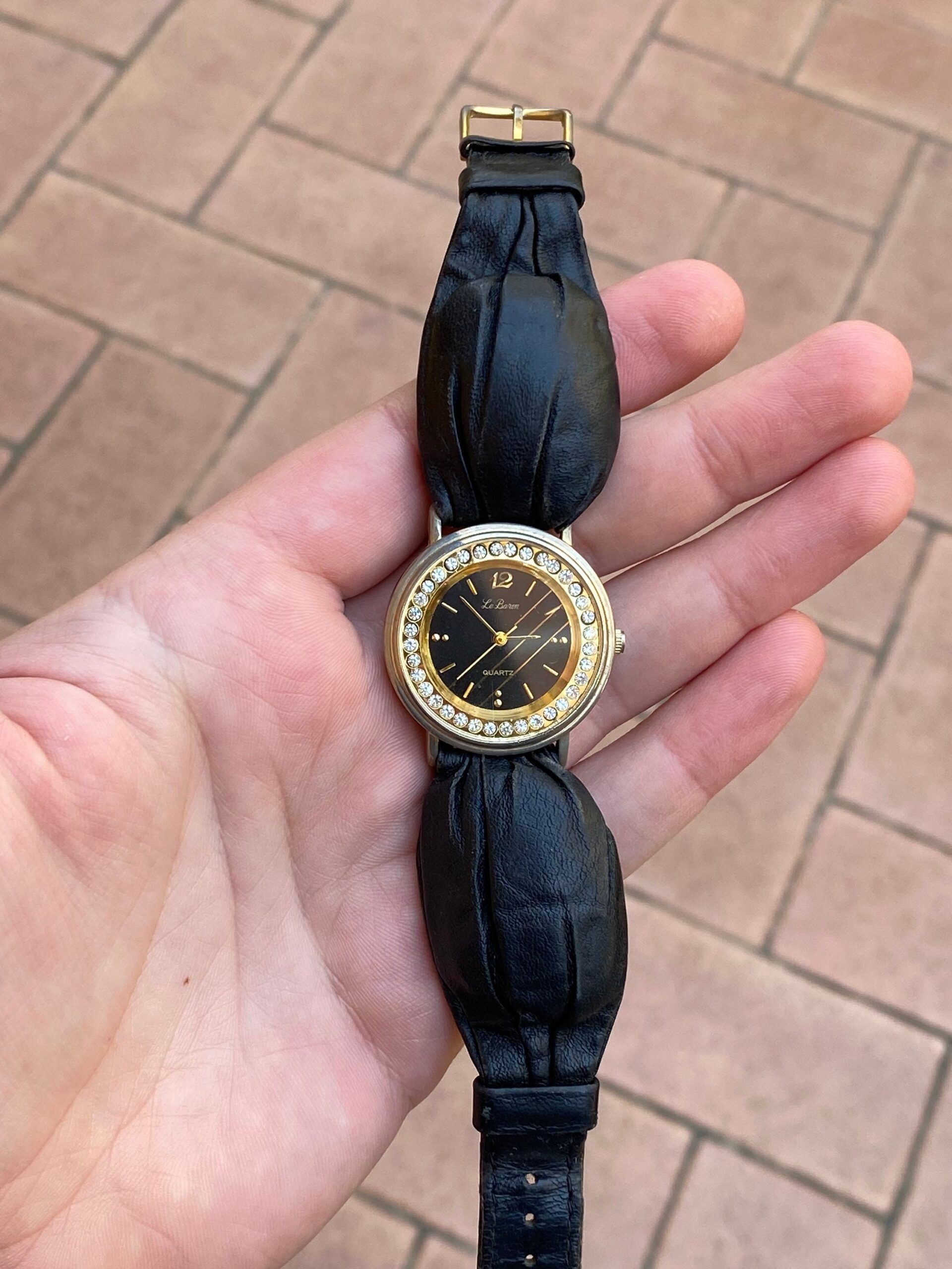 90s Vintage Wrist Watch Le Baton Italy/Watch quartz Le Baron/Le Baron wristwatch - immagine 8