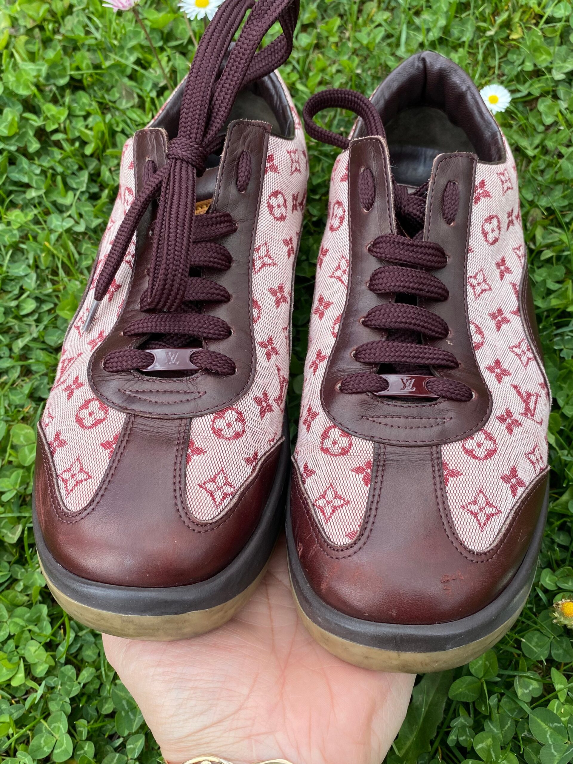 90s Authentic Vintage LV Sneakers multicolor/LV Shoes/Design Shoes Louis Vuitton monogram Limited edition Takashi Murakami - immagine 5