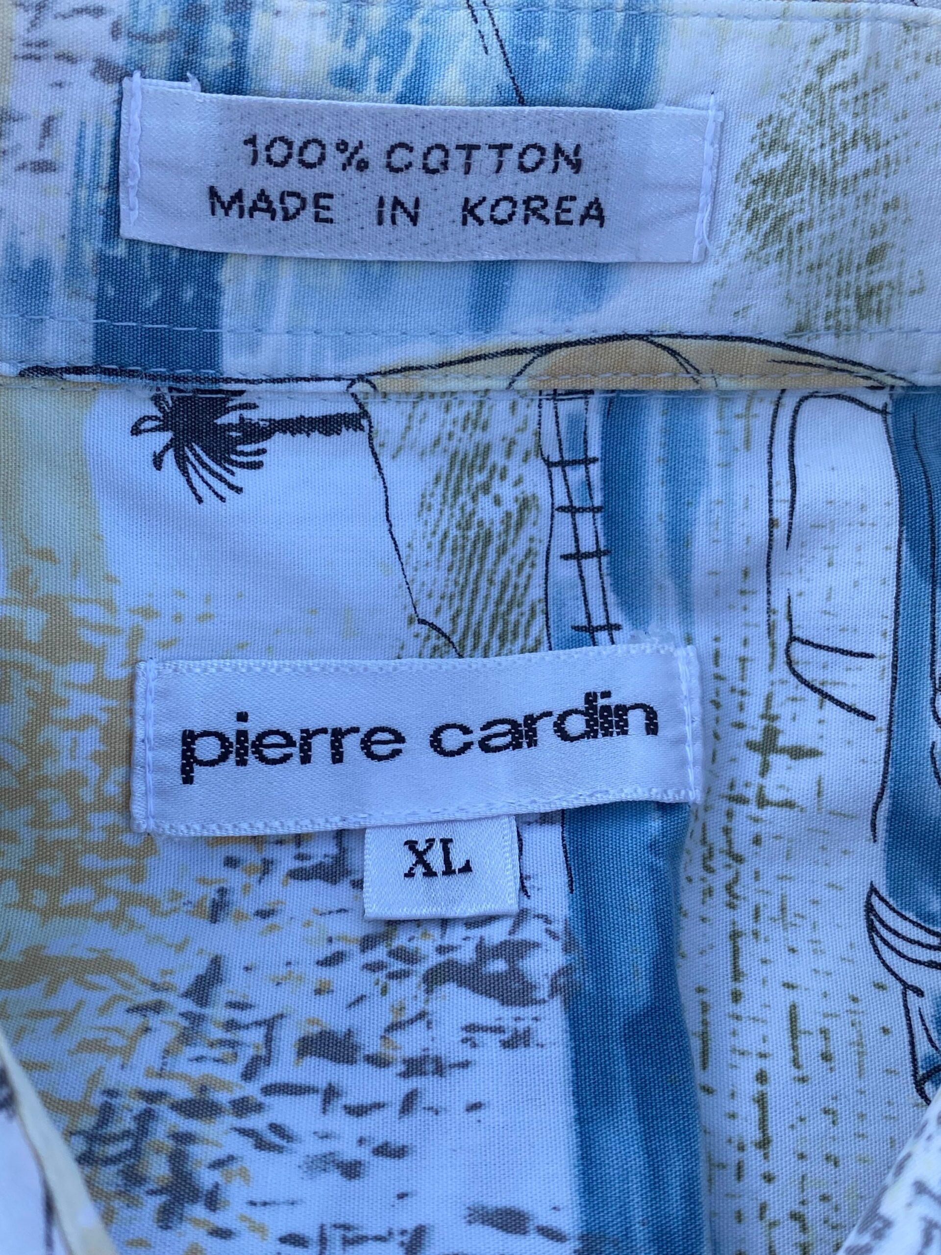 90s Vintage shirt Pierre Cardin/Camicia vintage Pierre Cardin/Bohemian cotton shirt men/Design shirt Pierre Cardin - immagine 3