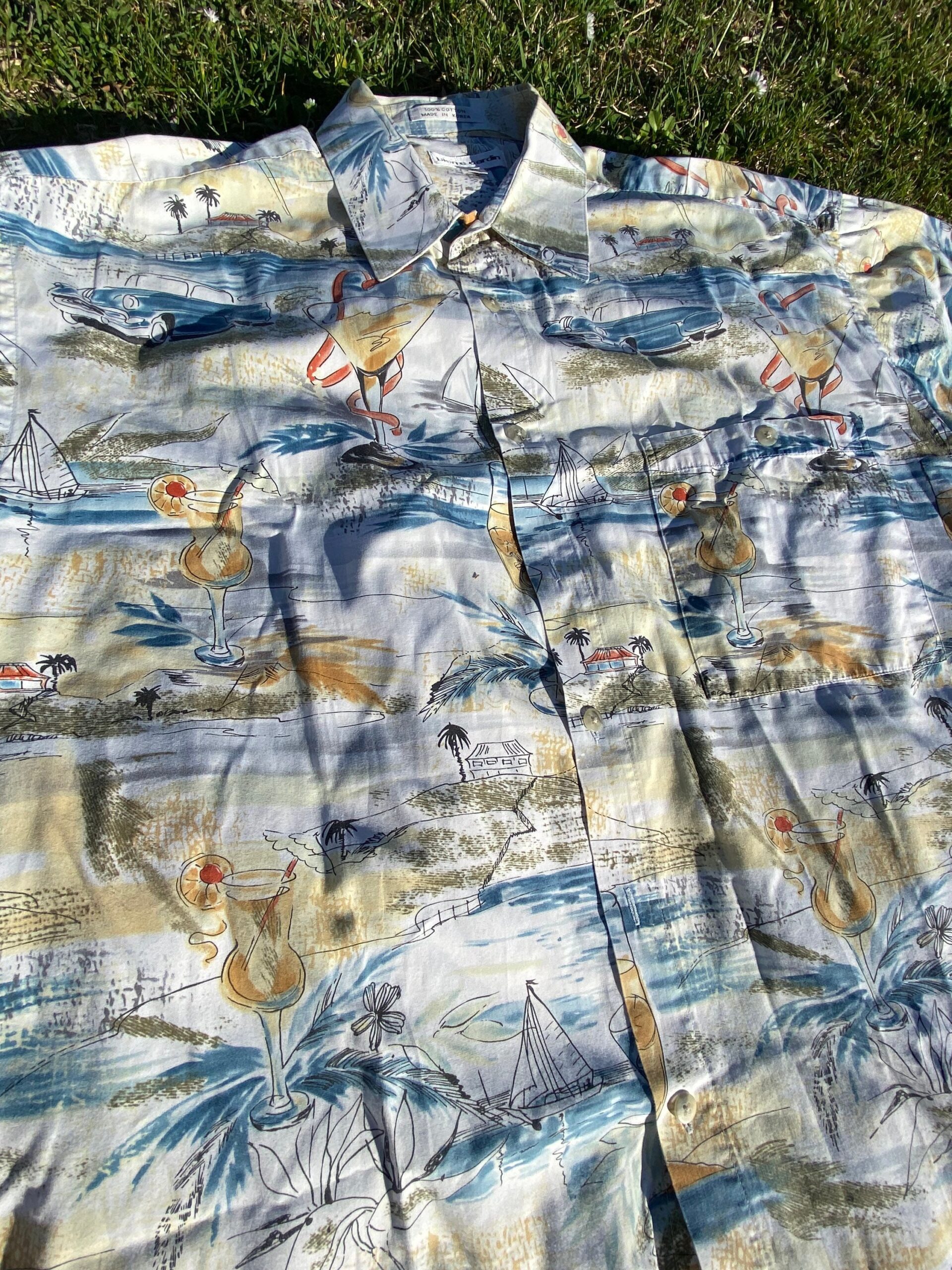 90s Vintage shirt Pierre Cardin/Camicia vintage Pierre Cardin/Bohemian cotton shirt men/Design shirt Pierre Cardin - immagine 8