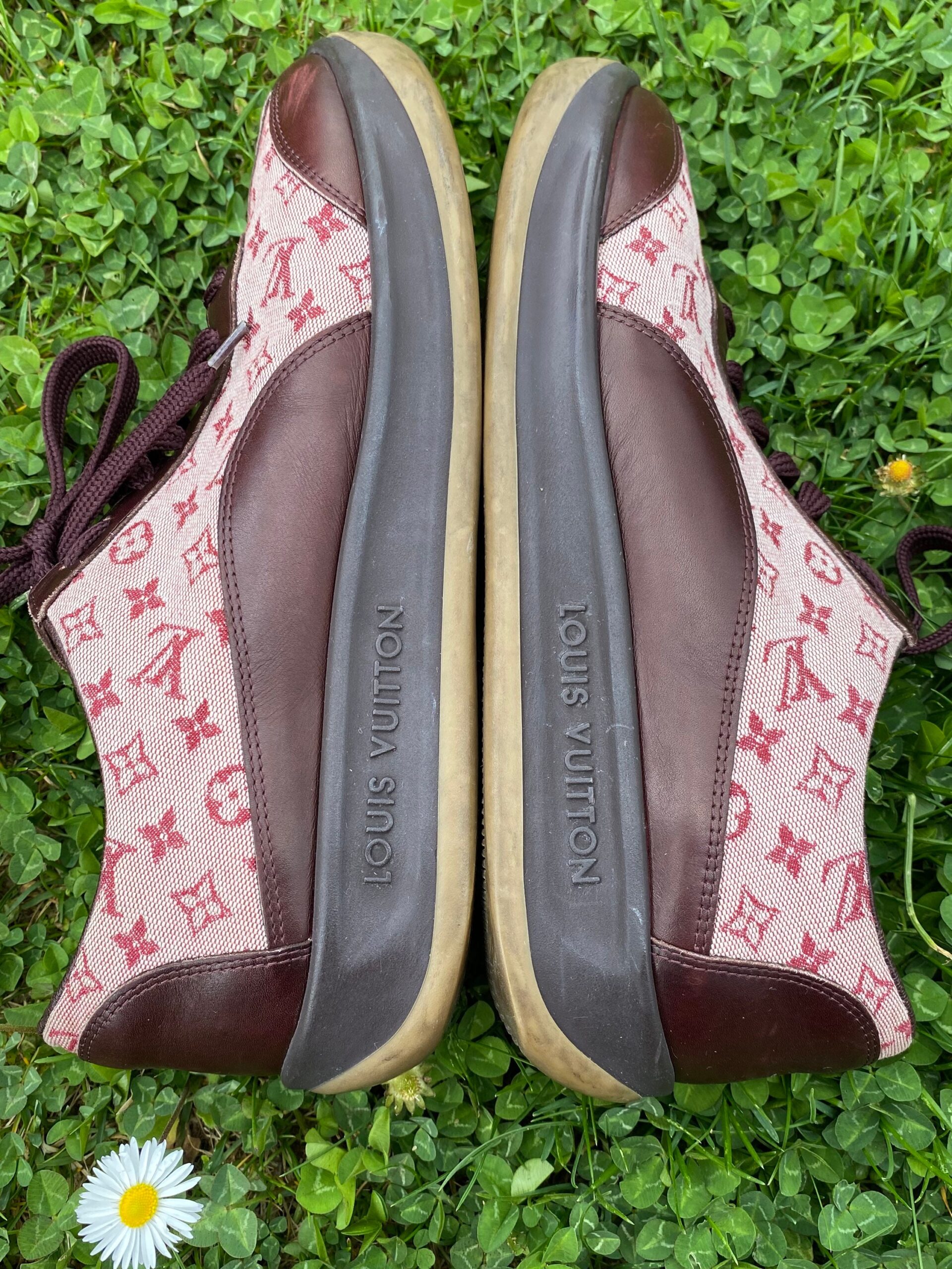 90s Authentic Vintage LV Sneakers multicolor/LV Shoes/Design Shoes Louis Vuitton monogram Limited edition Takashi Murakami - immagine 3