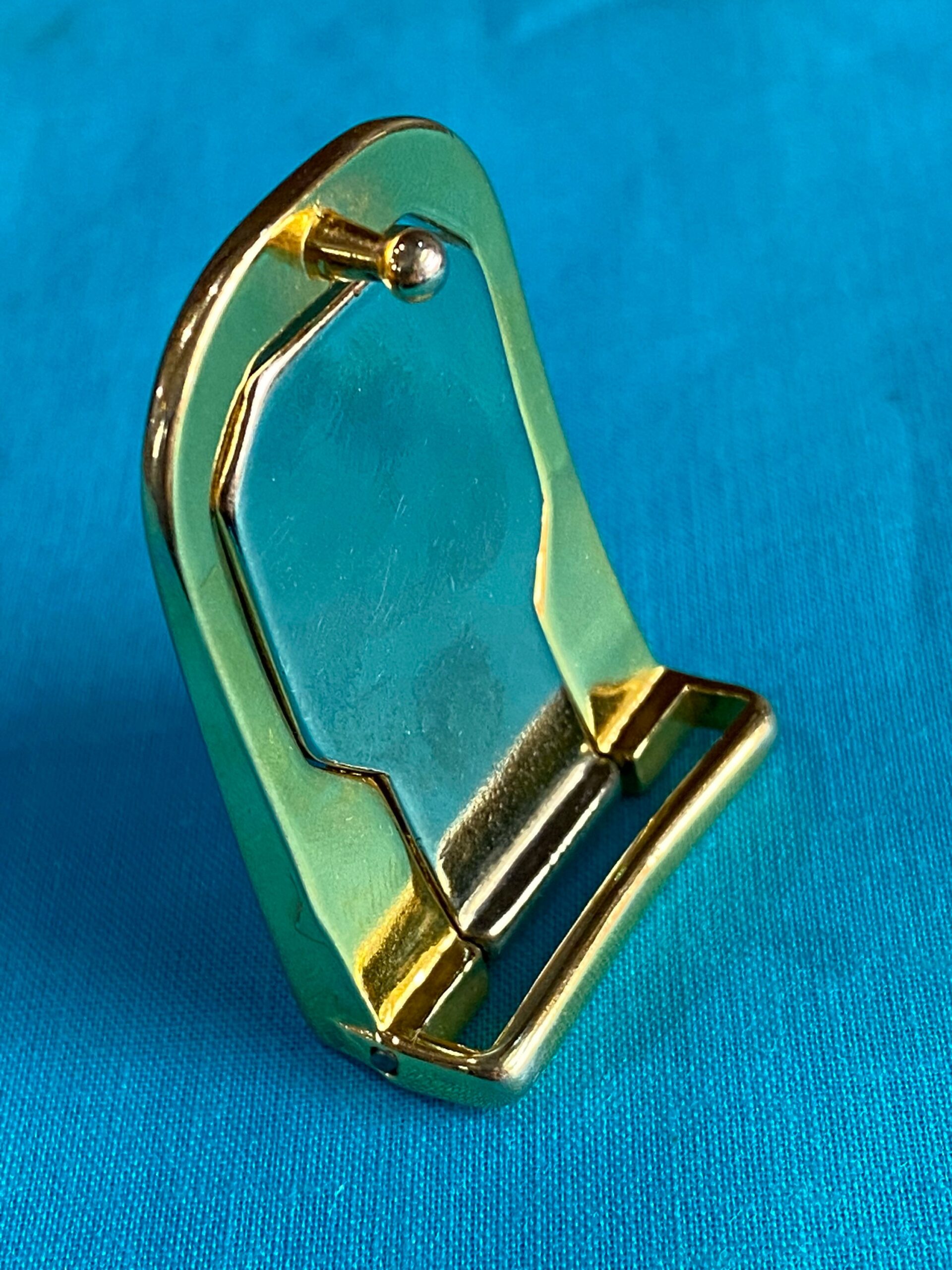 80s Vintage buckle belt Gianni Versace/Gold buckle belt/Design buckle Versace Medusa/Gianni Versace buckle - immagine 3