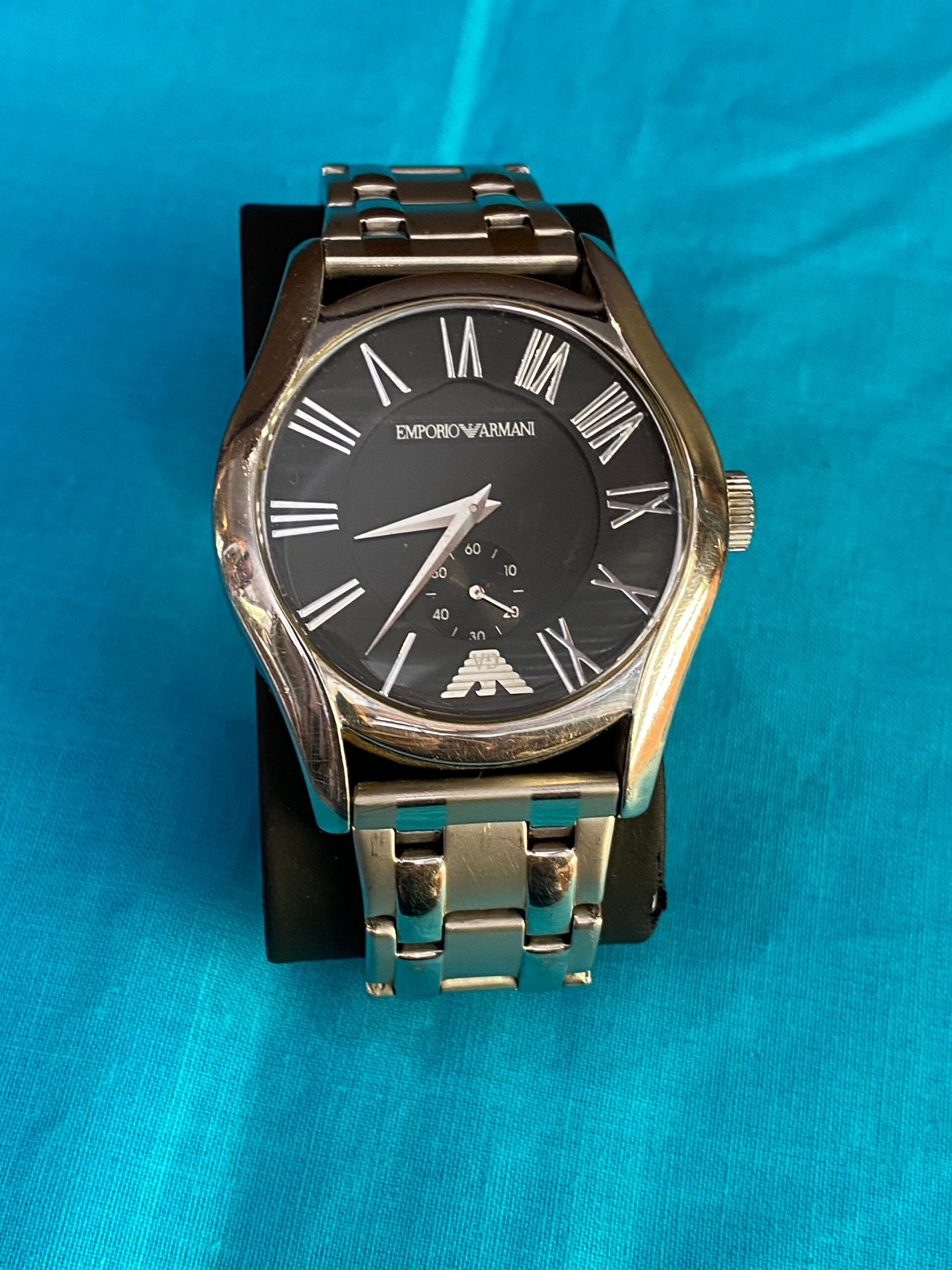 90s Vintage Wrist Watch Emporio Armani/Stainless watch Armani Quartz/vintage Armani wristwatch - immagine 2