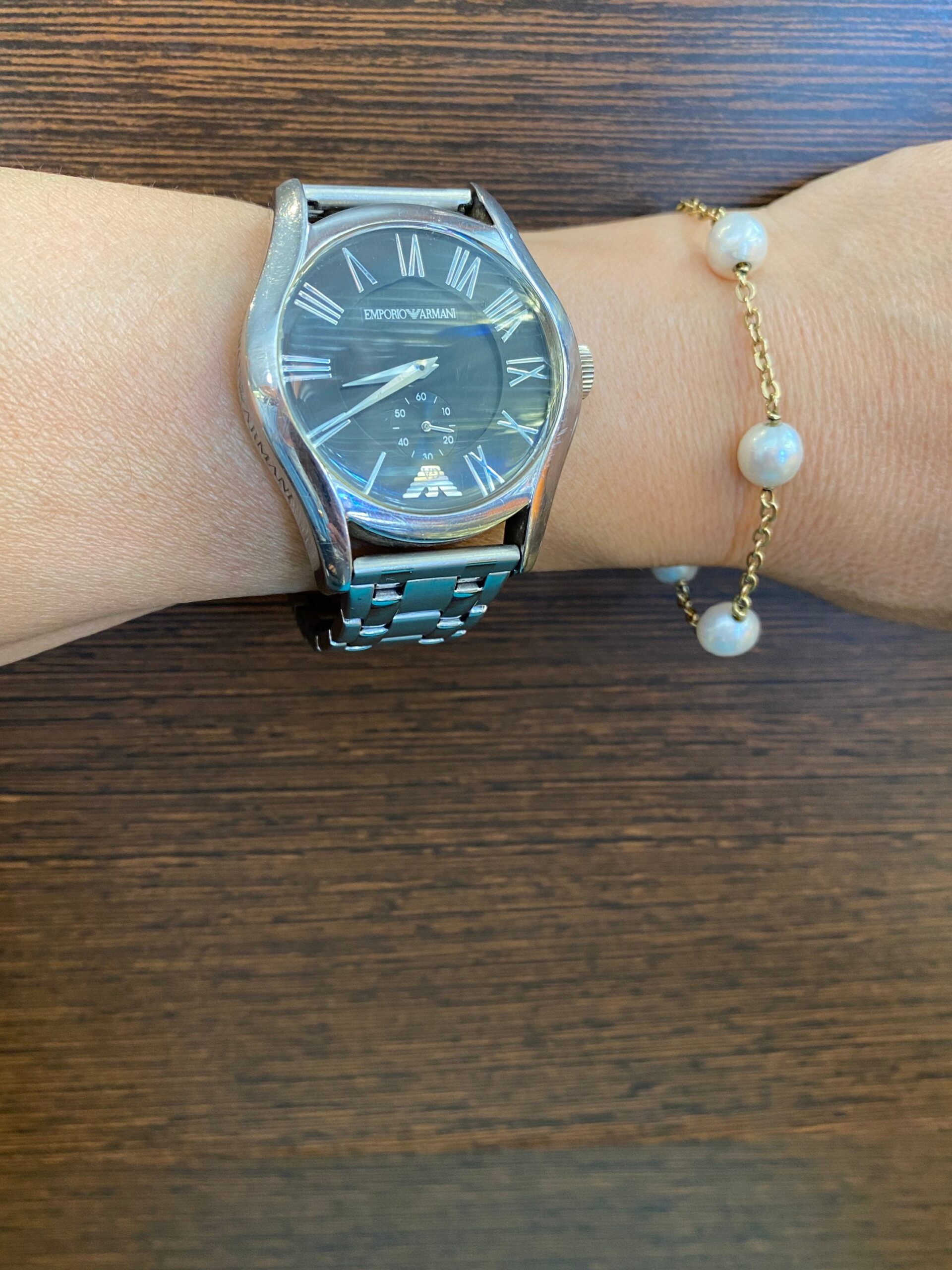 90s Vintage Wrist Watch Emporio Armani/Stainless watch Armani Quartz/vintage Armani wristwatch - immagine 9