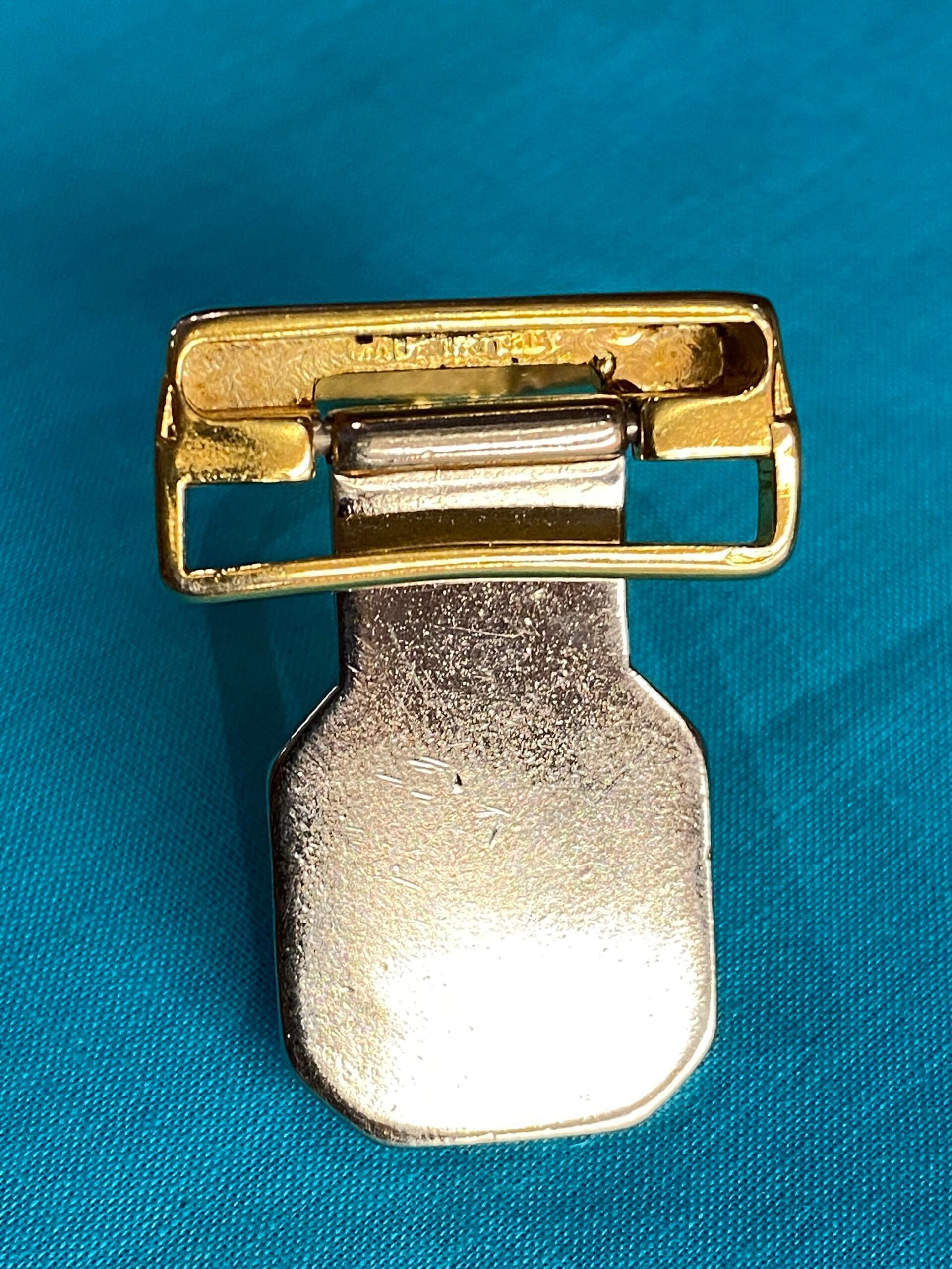 80s Vintage buckle belt Gianni Versace/Gold buckle belt/Design buckle Versace Medusa/Gianni Versace buckle - immagine 4