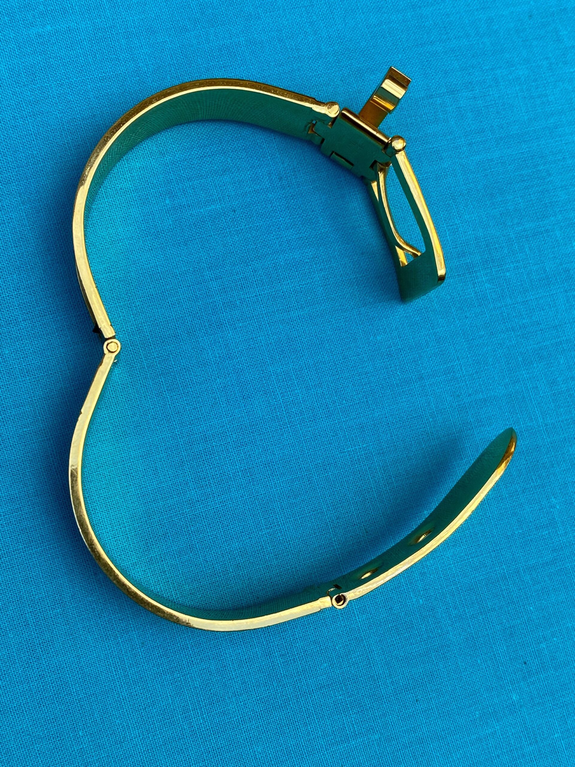 60s Vintage bracelet Scatel Italy/Gold brown bracelet/Bracelet Italy Florence/Bracelet vintage Scatel/Fashion bracelet - immagine 5