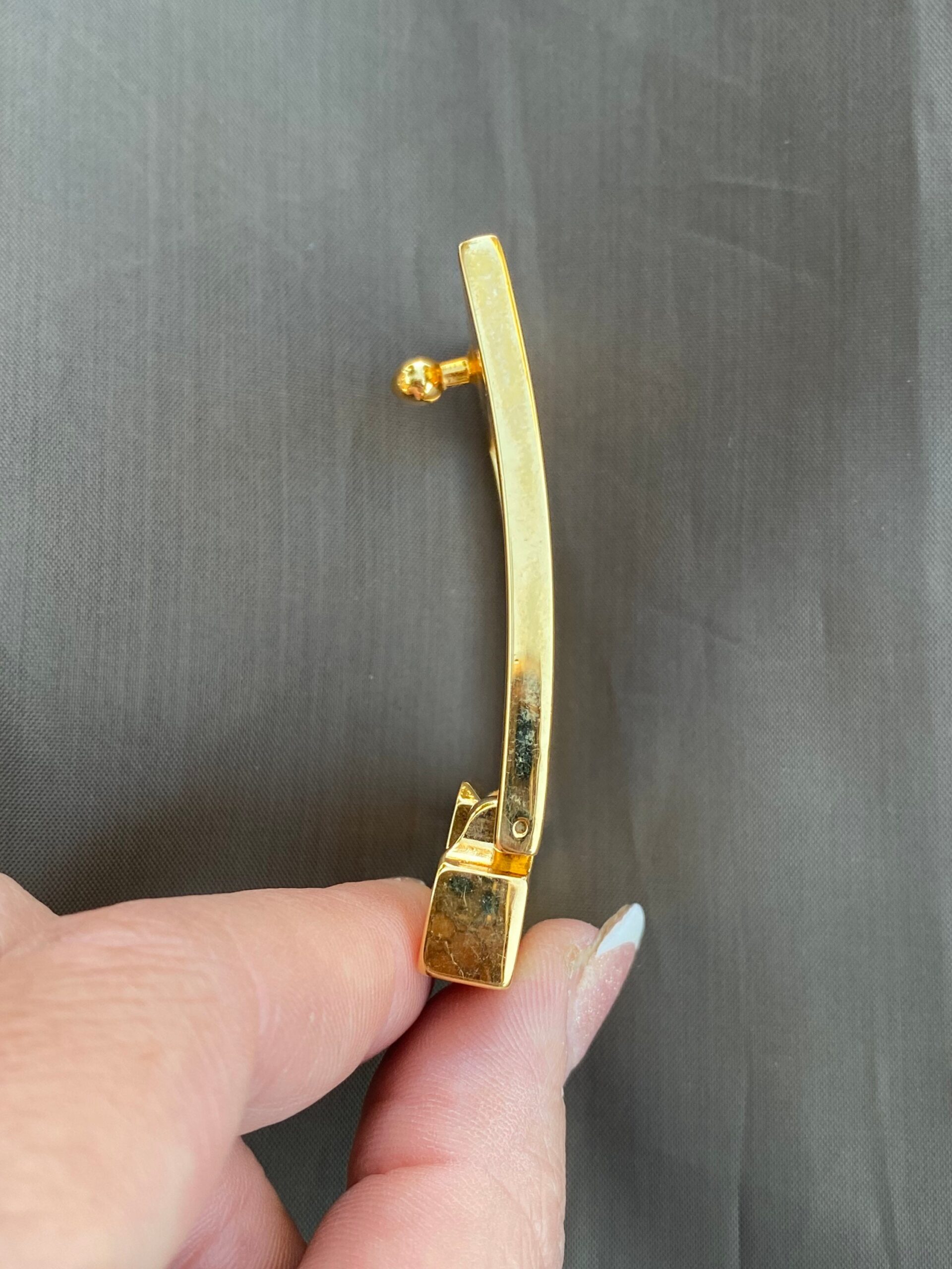 80s Vintage, Luxury buckle for belt S.T. Dupont Paris/Gold buckle for belt/Design buckle Dupont/S.T.Dupont belt buckle - immagine 8
