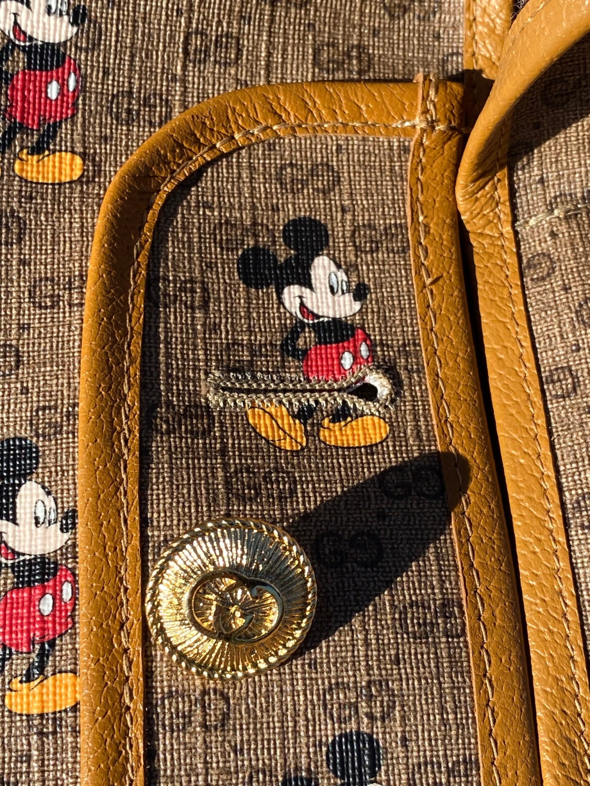 Authentic Gucci Disney trench coat/Brown beige trench leather wool/Gucci double-face coat/Gucci Mickey Mouse trench coat - immagine 6