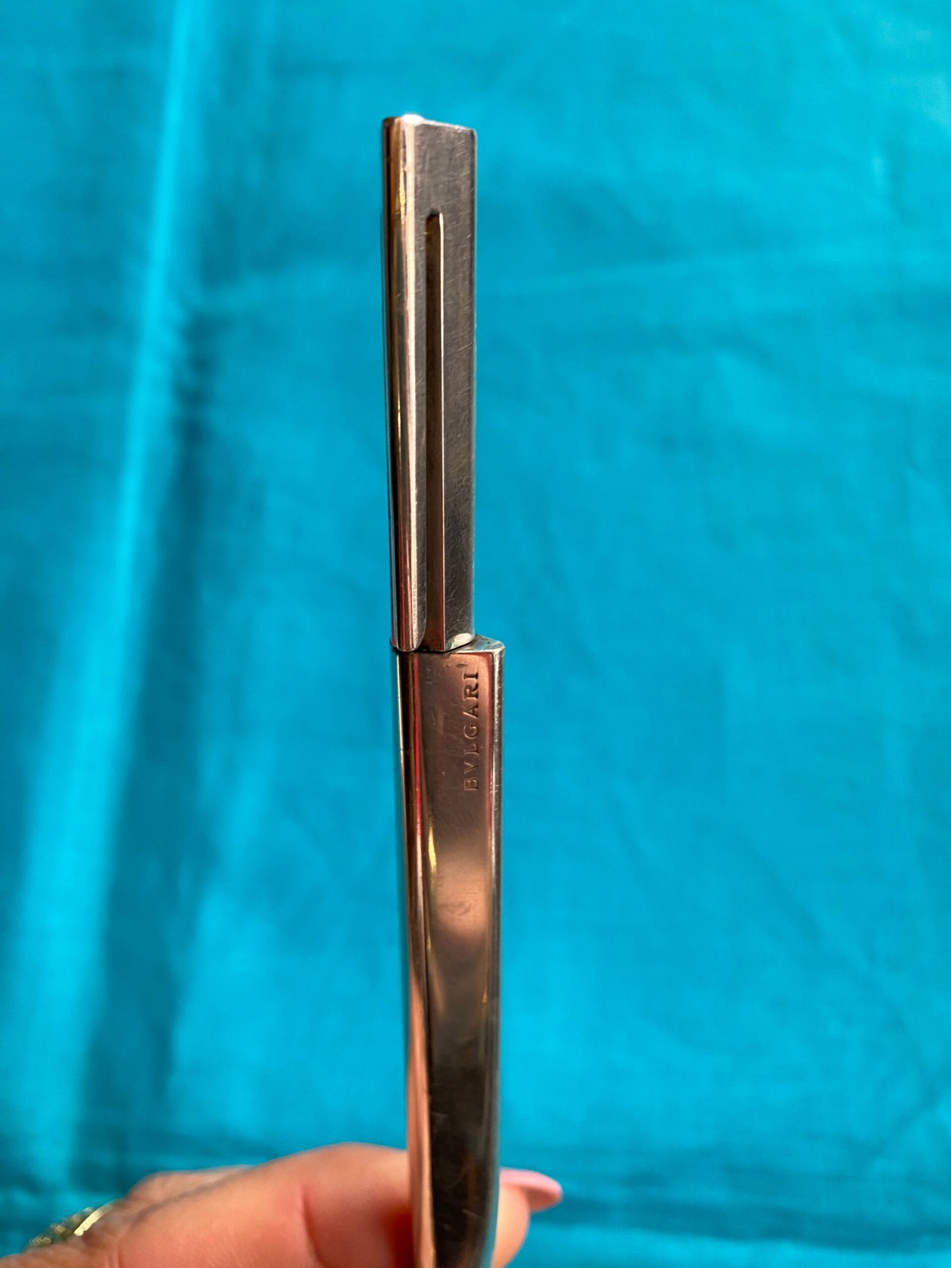 80s Vintage pen Design Bvlgari Eccentric Made Swiss/Design pen patent/Vintage pen Design Bvlgari Made Swiss - immagine 5