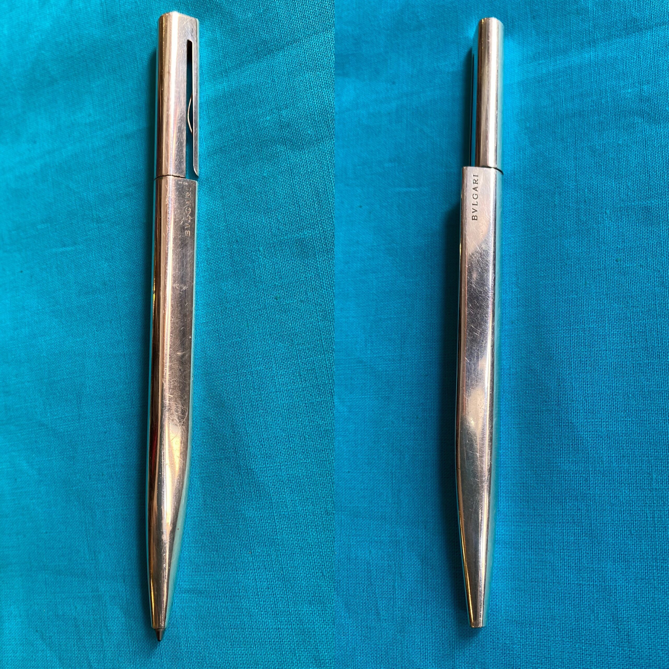 80s Vintage pen Design Bvlgari Eccentric Made Swiss/Design pen patent/Vintage pen Design Bvlgari Made Swiss - immagine 3