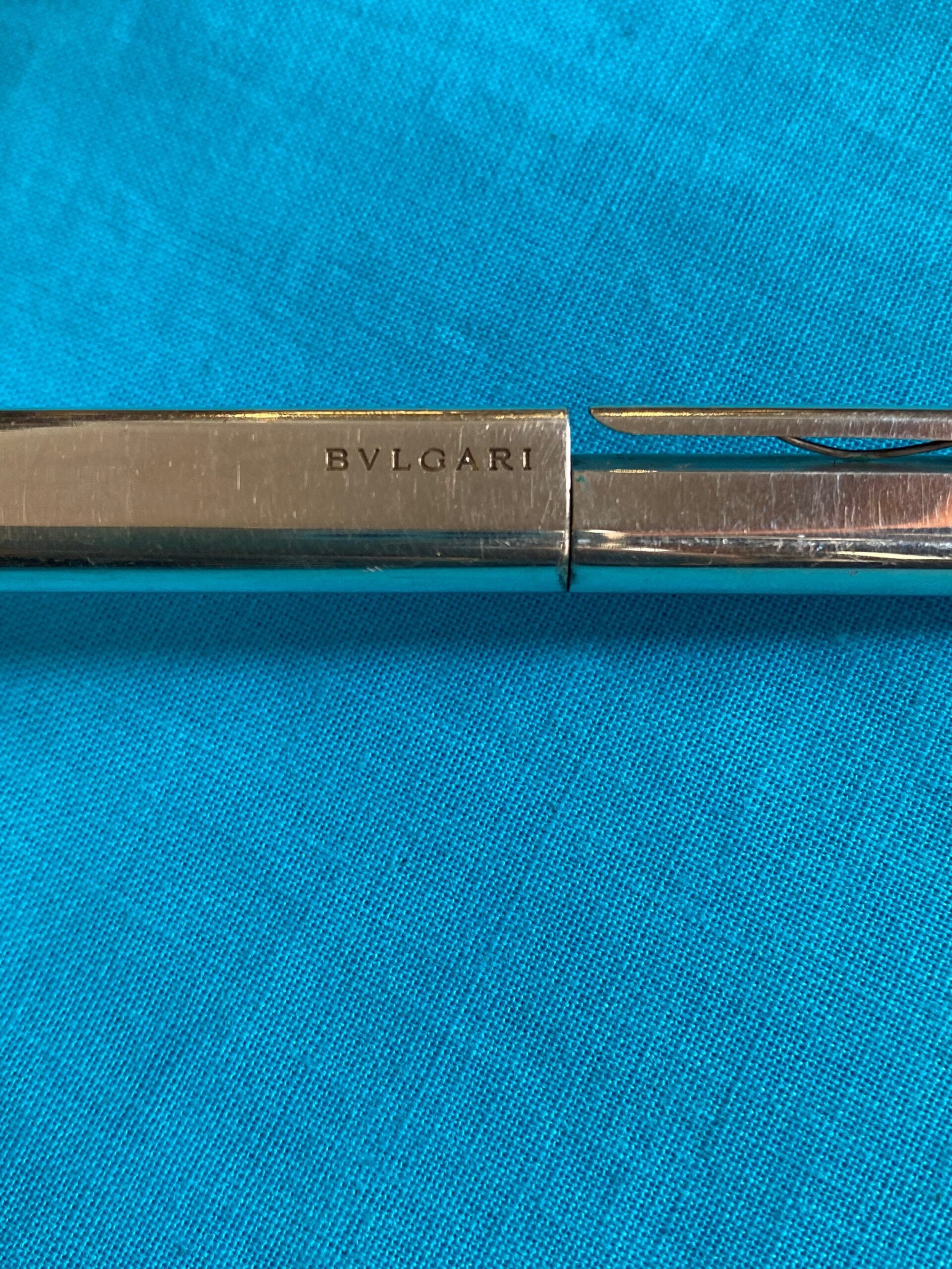 80s Vintage pen Design Bvlgari Eccentric Made Swiss/Design pen patent/Vintage pen Design Bvlgari Made Swiss - immagine 6
