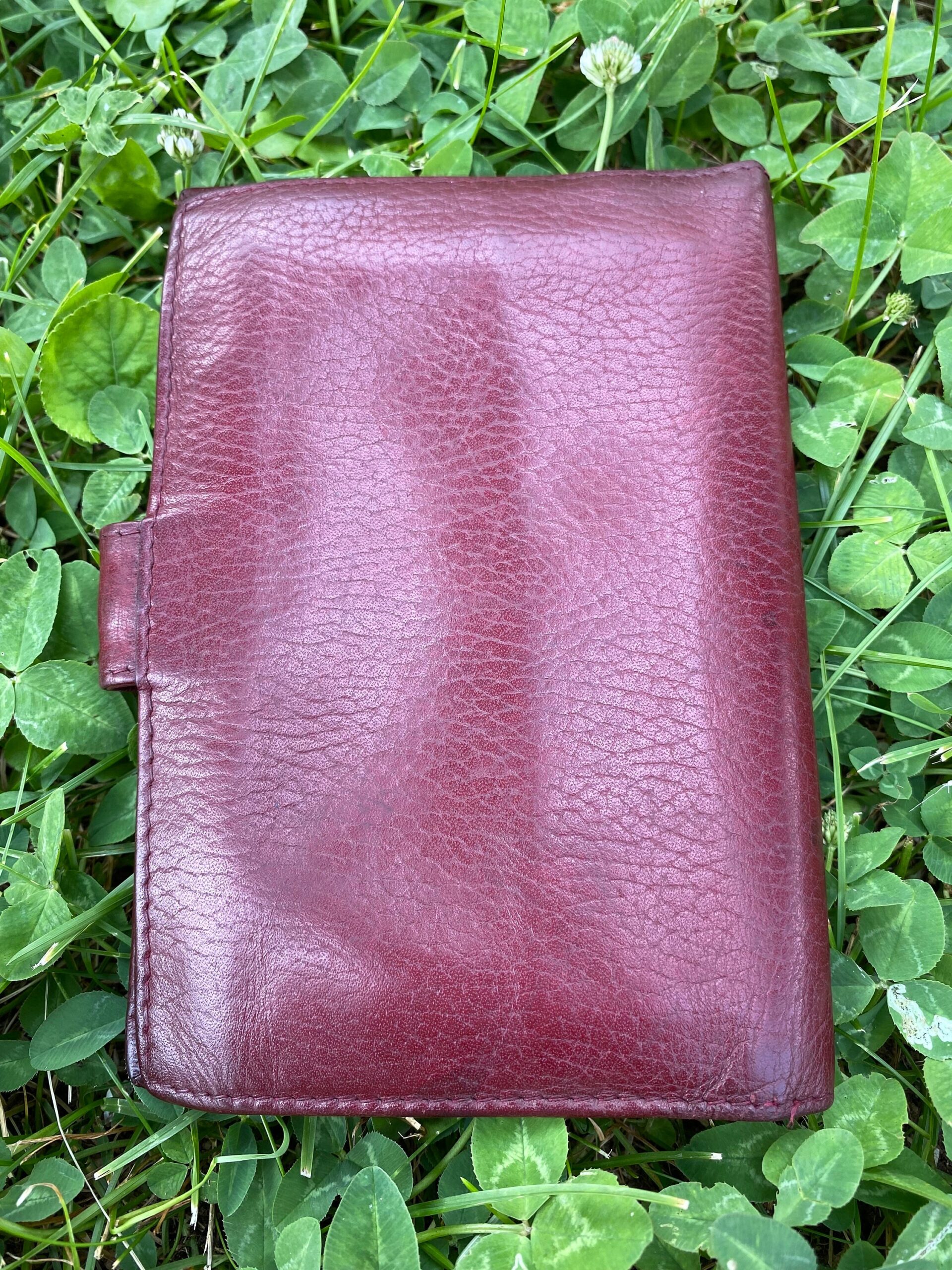 80s Authentic vintage wallet Cartier Paris/Bordeaux wallet leather/Original Cartier wallet/Fashion Design wallet Cartier - immagine 3