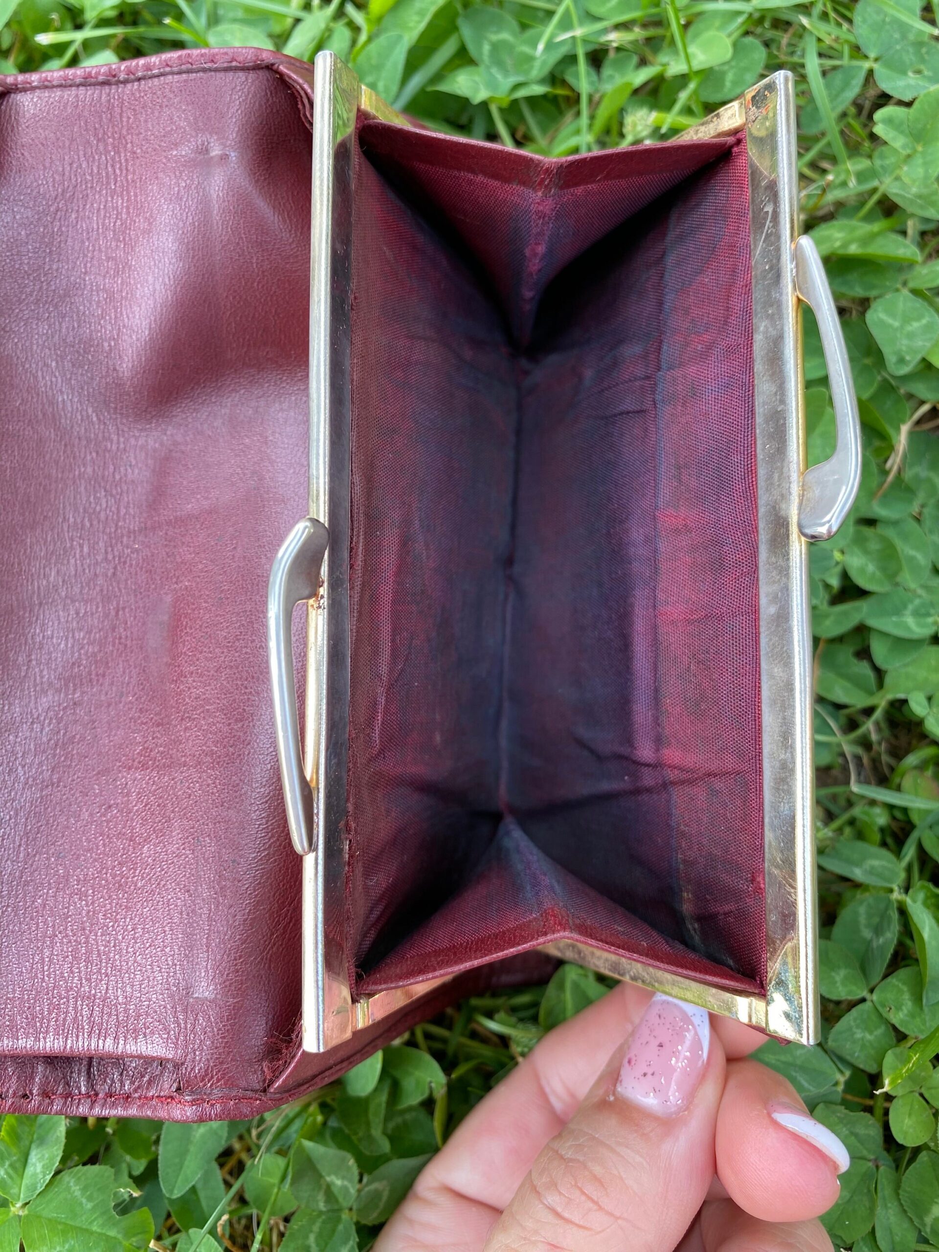 80s Authentic vintage wallet Cartier Paris/Bordeaux wallet leather/Original Cartier wallet/Fashion Design wallet Cartier - immagine 9