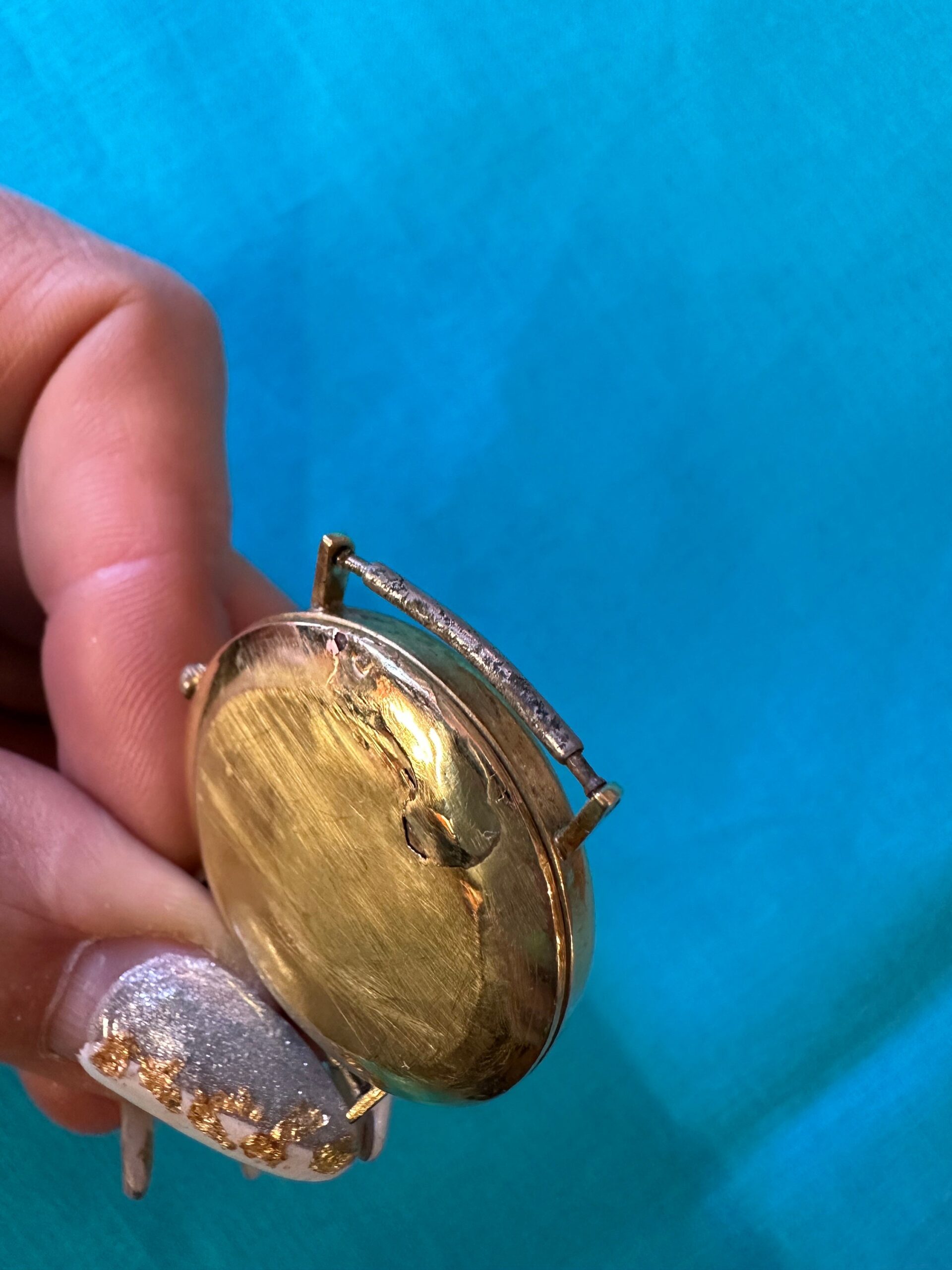 80s Vintage Gold watch Geneve Swiss/Geneve watch Gold 750/Geneve Swiss wristwatch/Rare watch gold Geneve - immagine 9