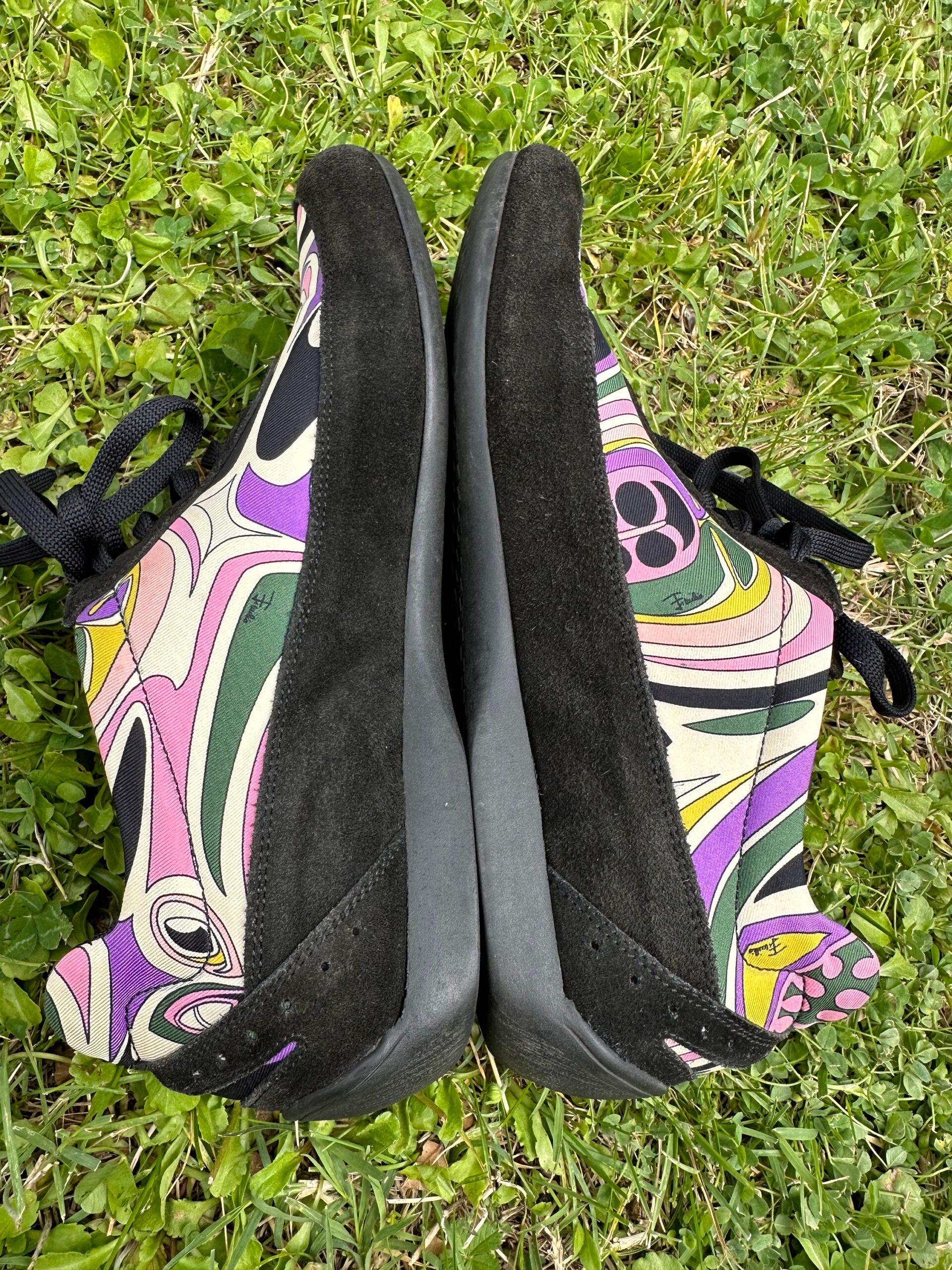 90s Authentic vintage Emilio Pucci multicolor sneakers/Emilio Pucci shoes/Design shoes Emilio Pucci/Limited edition rare Pucci sneakers - immagine 3