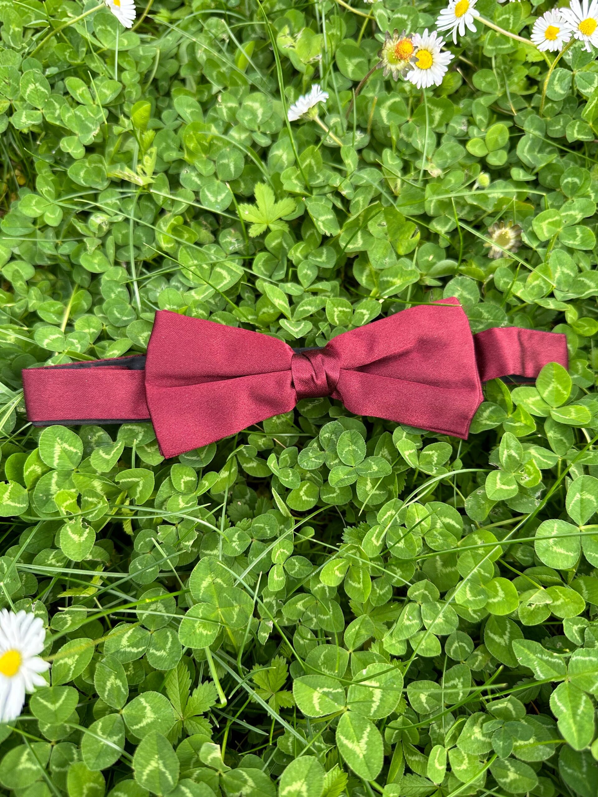80s tuxedo headband bow tie Ermenegildo Zegna/Bordeaux tuxedo headband silk/Smoking band bow tie Ermenegildo Zegna/Sash - immagine 7