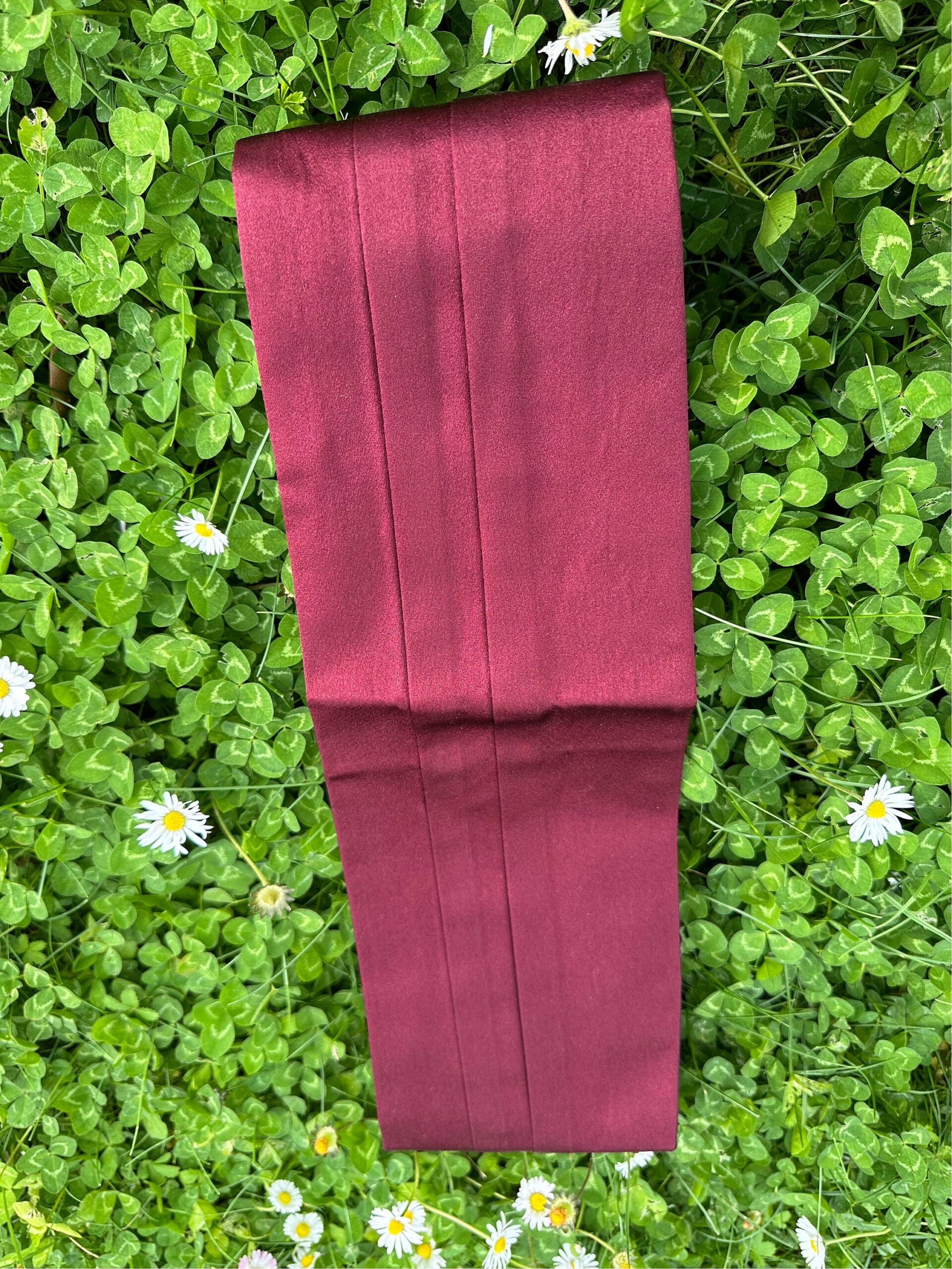 80s tuxedo headband bow tie Ermenegildo Zegna/Bordeaux tuxedo headband silk/Smoking band bow tie Ermenegildo Zegna/Sash - immagine 5