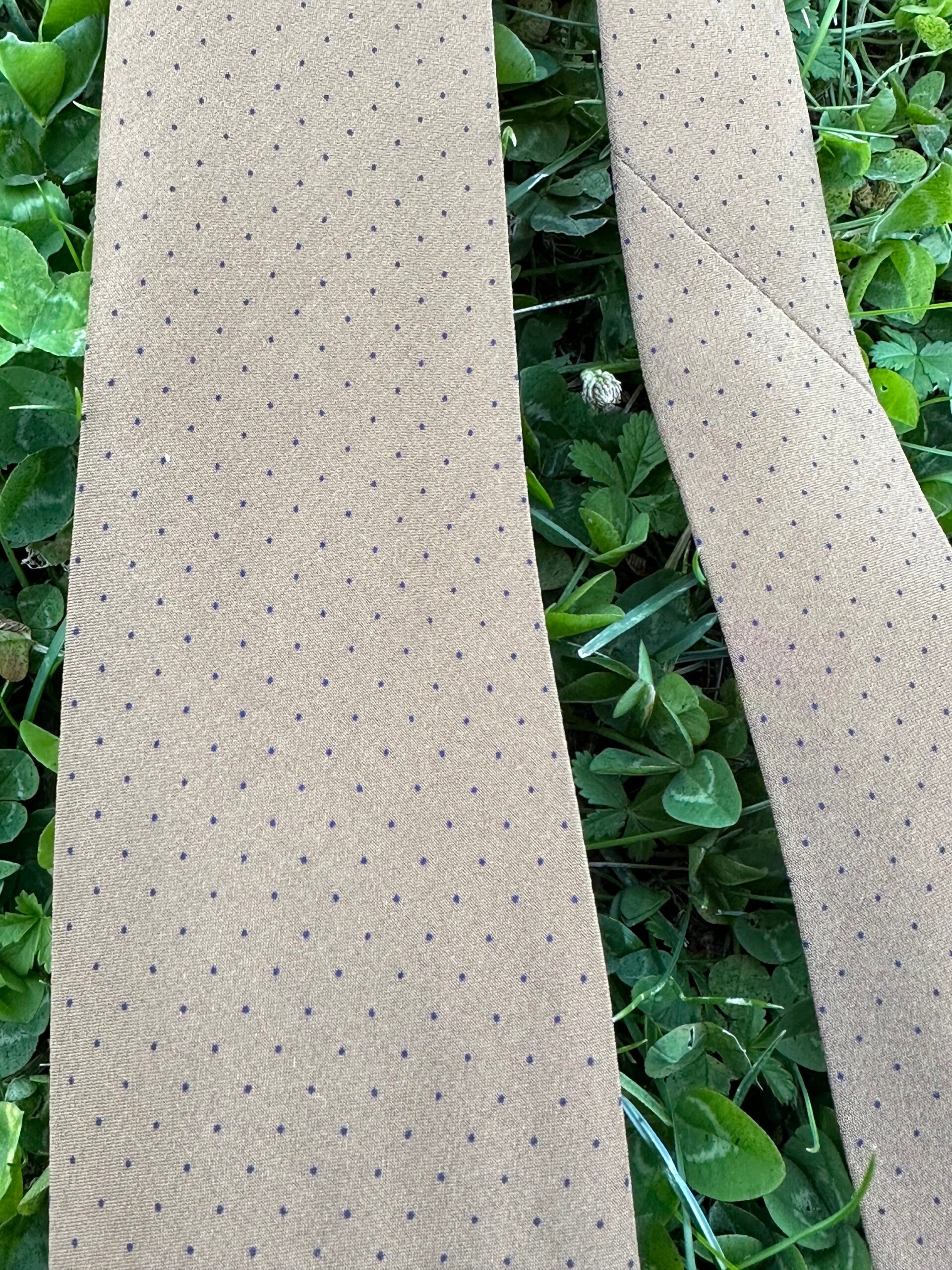 90s Vintage tie Givenchy Gentleman Paris/Olive tie silk/Design Gentleman tie polka dots Givenchy/Vintage Givenchy silk tie/Silk tie Givenchy - immagine 5