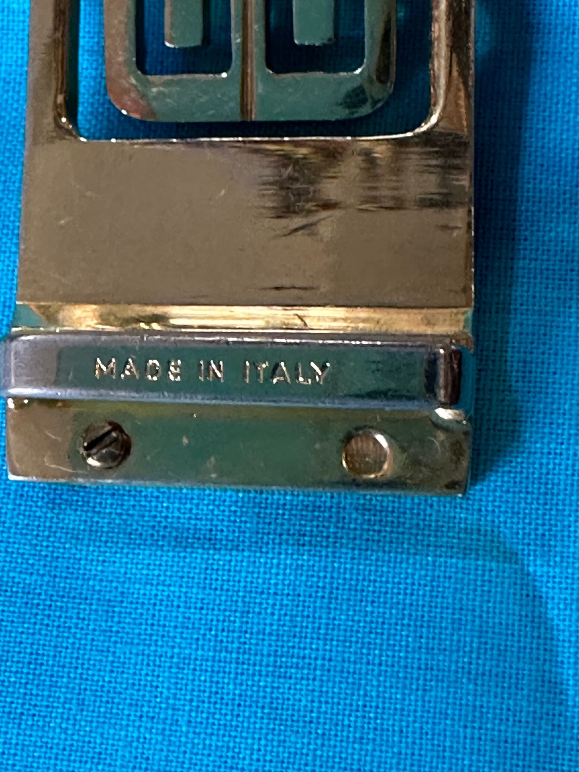 80s Vintage buckle Givenchy for belt/Gold silver buckle belt/Design rare buckle for belt Givenchy/Vintage gold Givenchy buckle - immagine 9