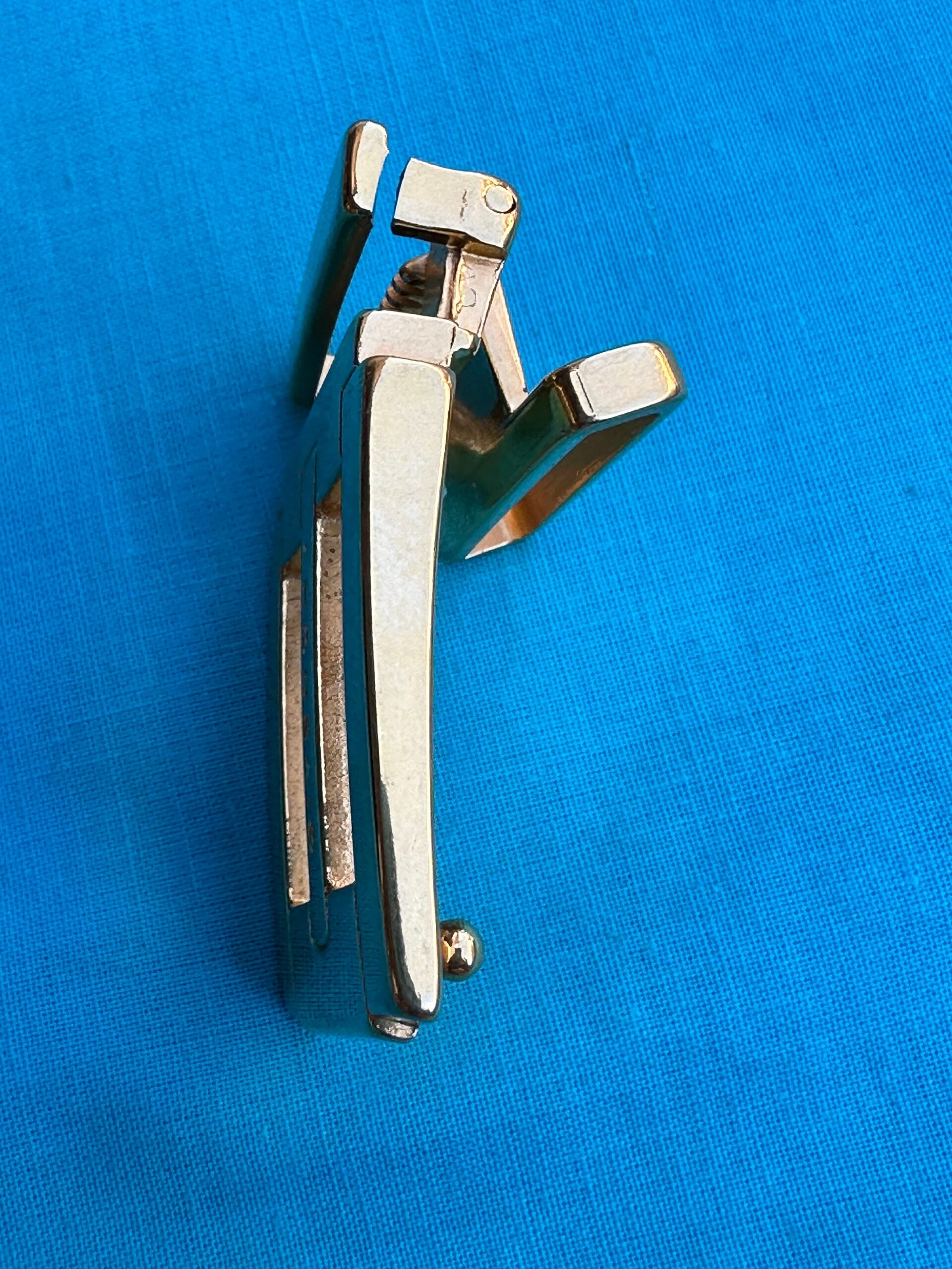 80s Vintage buckle Givenchy for belt/Gold buckle belt/Design rare buckle for belt Givenchy/Vintage gold Givenchy buckle - immagine 4