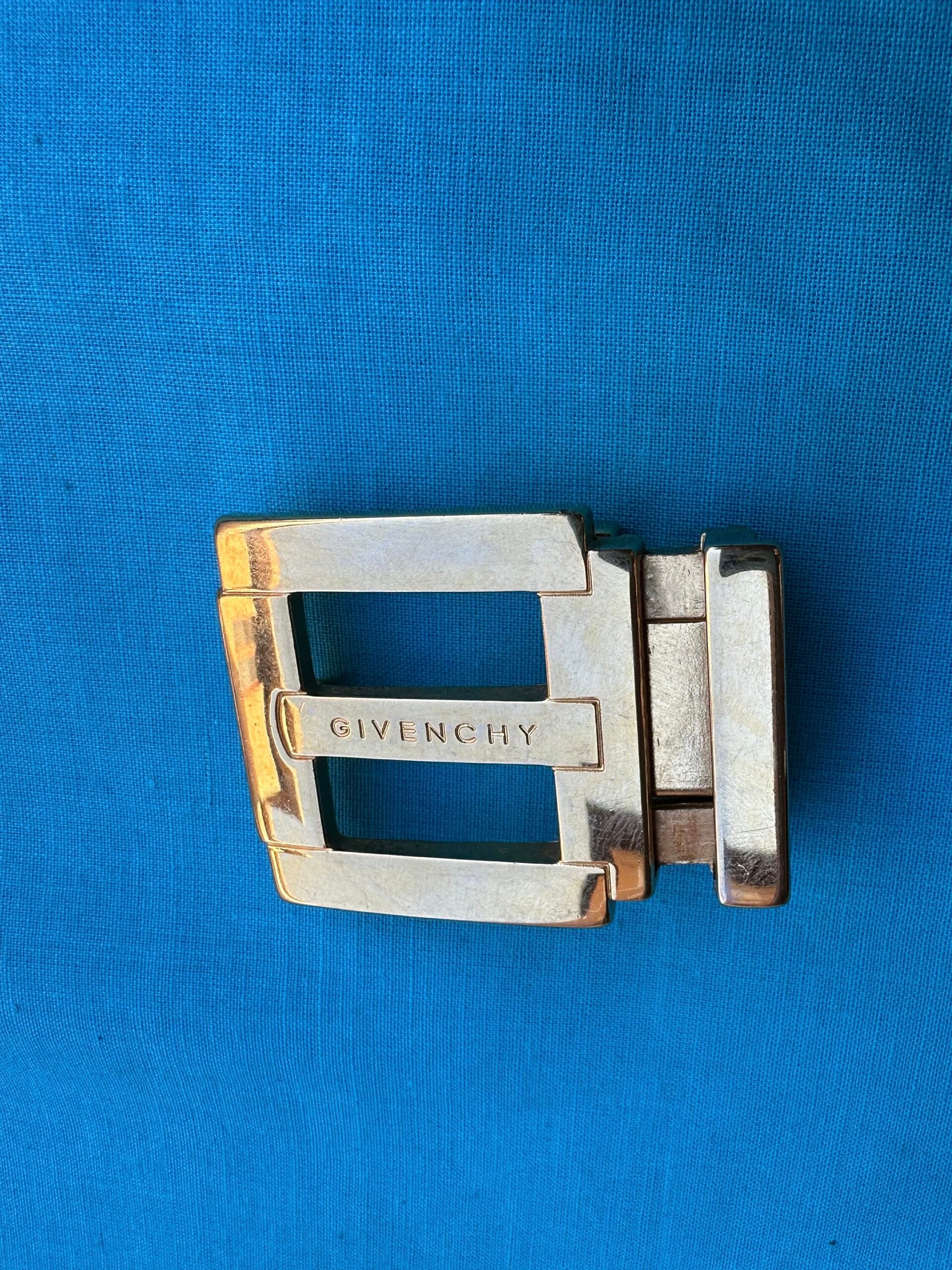 80s Vintage buckle Givenchy for belt/Gold buckle belt/Design rare buckle for belt Givenchy/Vintage gold Givenchy buckle - immagine 2