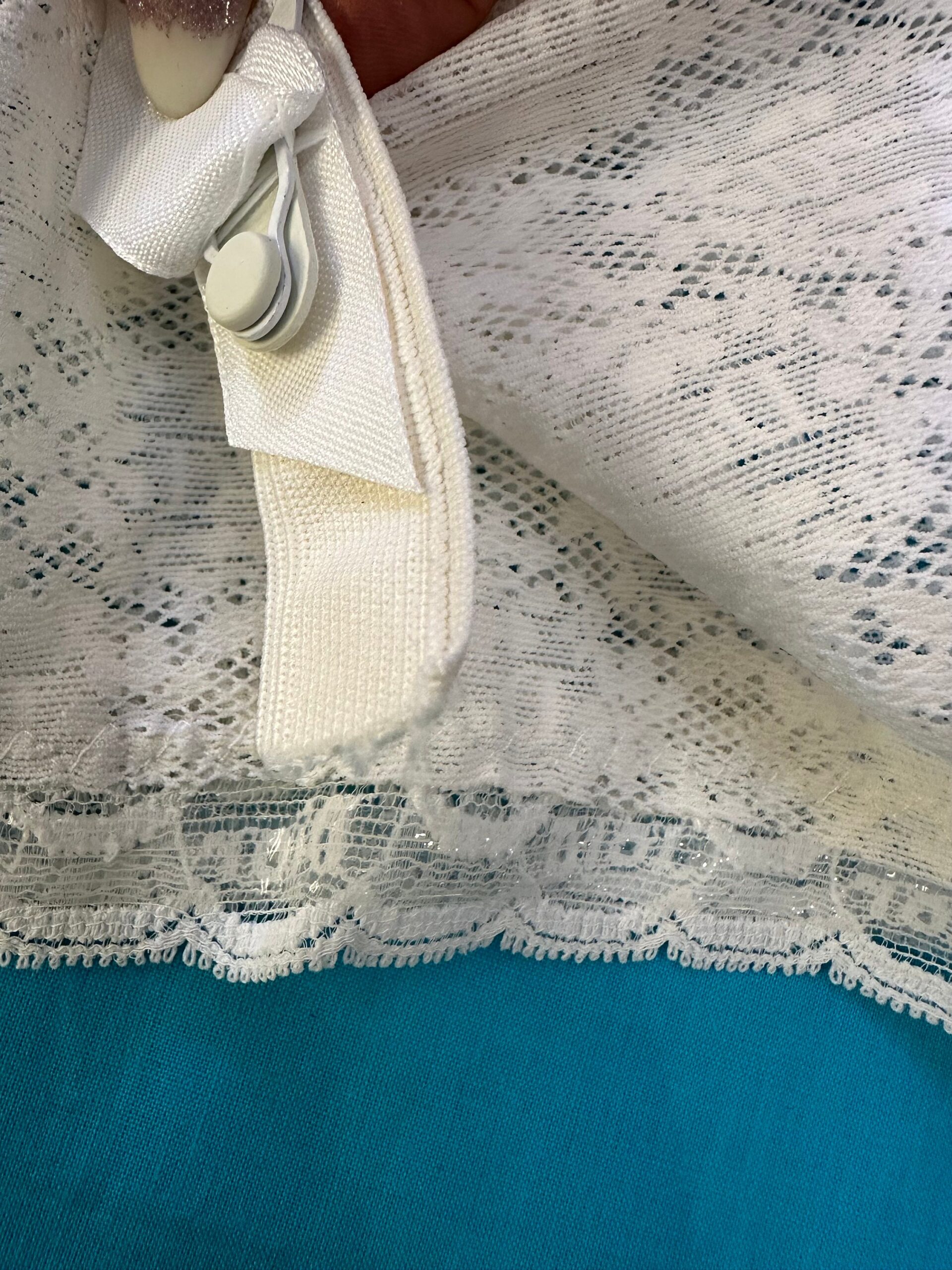 70s Vintage Luxury Christian Dior Paris culottes/White lace culottes/Lace Dior panties/Christian Dior lingerie/Rare Dior culottes - immagine 8