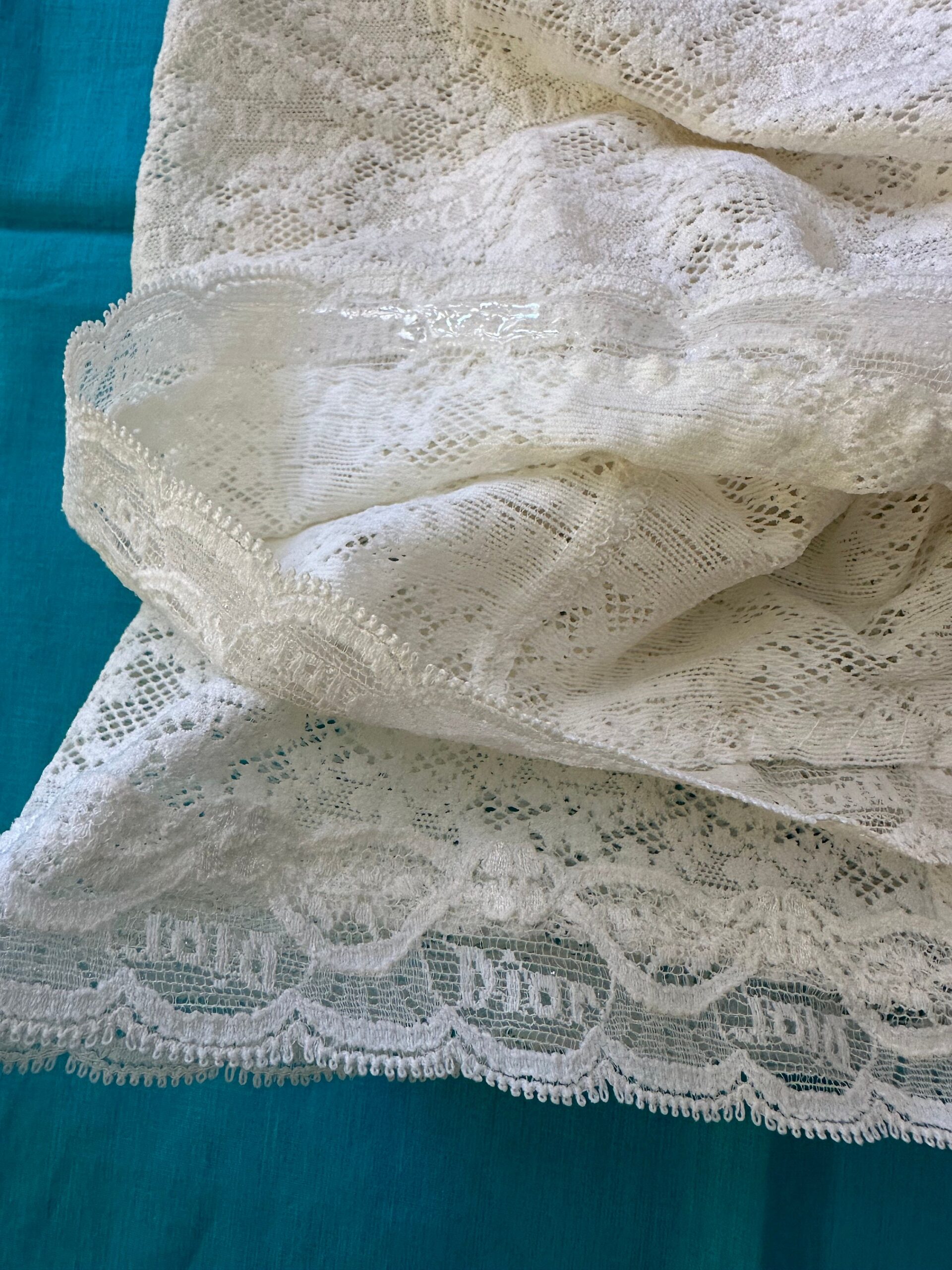 70s Vintage Luxury Christian Dior Paris culottes/White lace culottes/Lace Dior panties/Christian Dior lingerie/Rare Dior culottes - immagine 9
