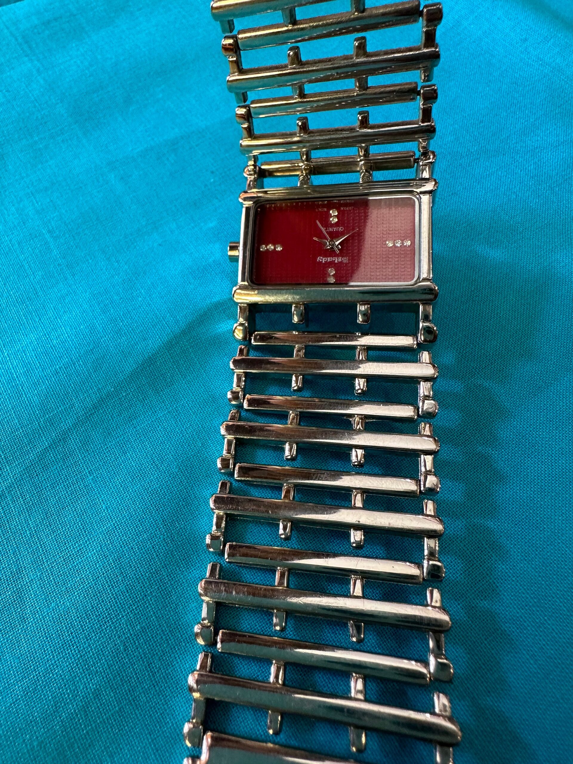 Vintage wrist watch Lady Japan/Rare Quartz watch Lagy/Orologio wristwatch Lady Japan/Watch with strass Lady - immagine 8