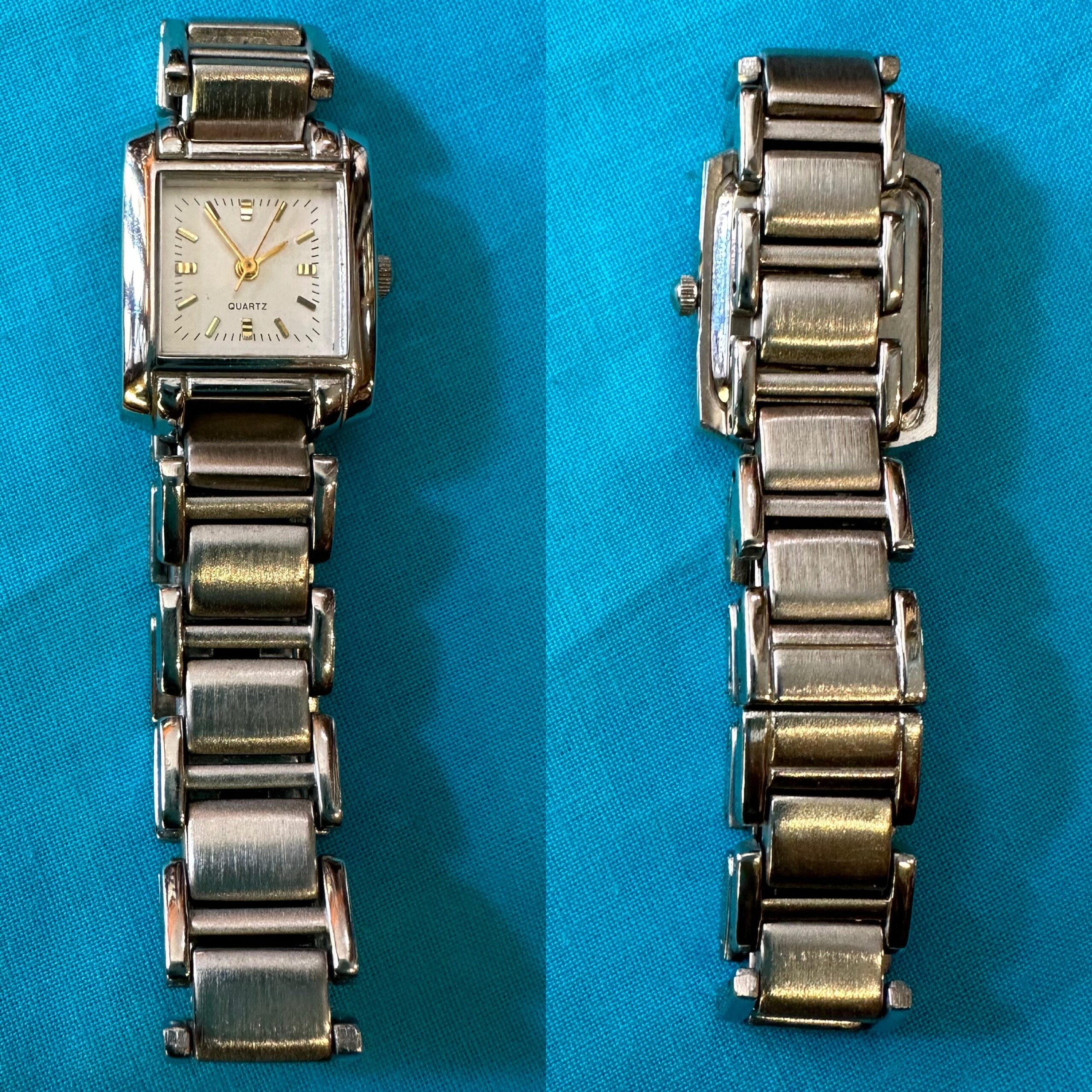Vintage wrist watch Italy/Small Quartz watch Stainlees/Small wrist watch/Stinlees watch Quartz - immagine 2