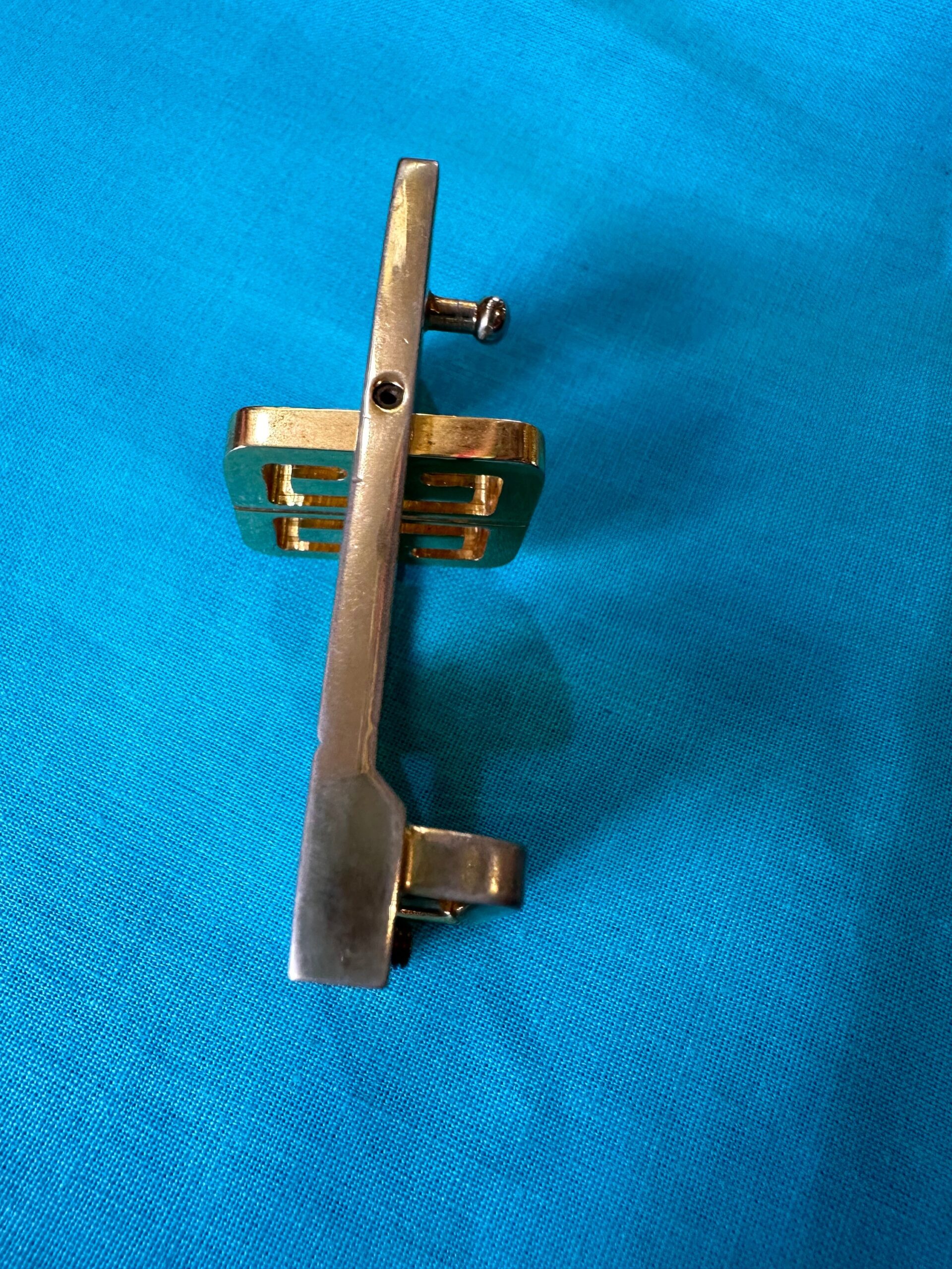 80s Vintage buckle Givenchy for belt/Gold silver buckle belt/Design rare buckle for belt Givenchy/Vintage gold Givenchy buckle - immagine 3