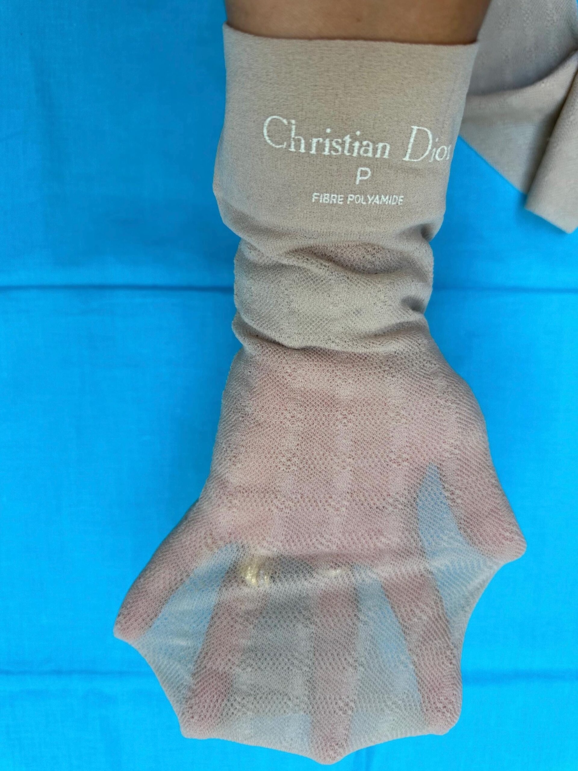 1970s Vintage Christian Dior Paris stockings/Plaza stockings/Rare Design stockings Plaza/Christian Dior long socks - immagine 9