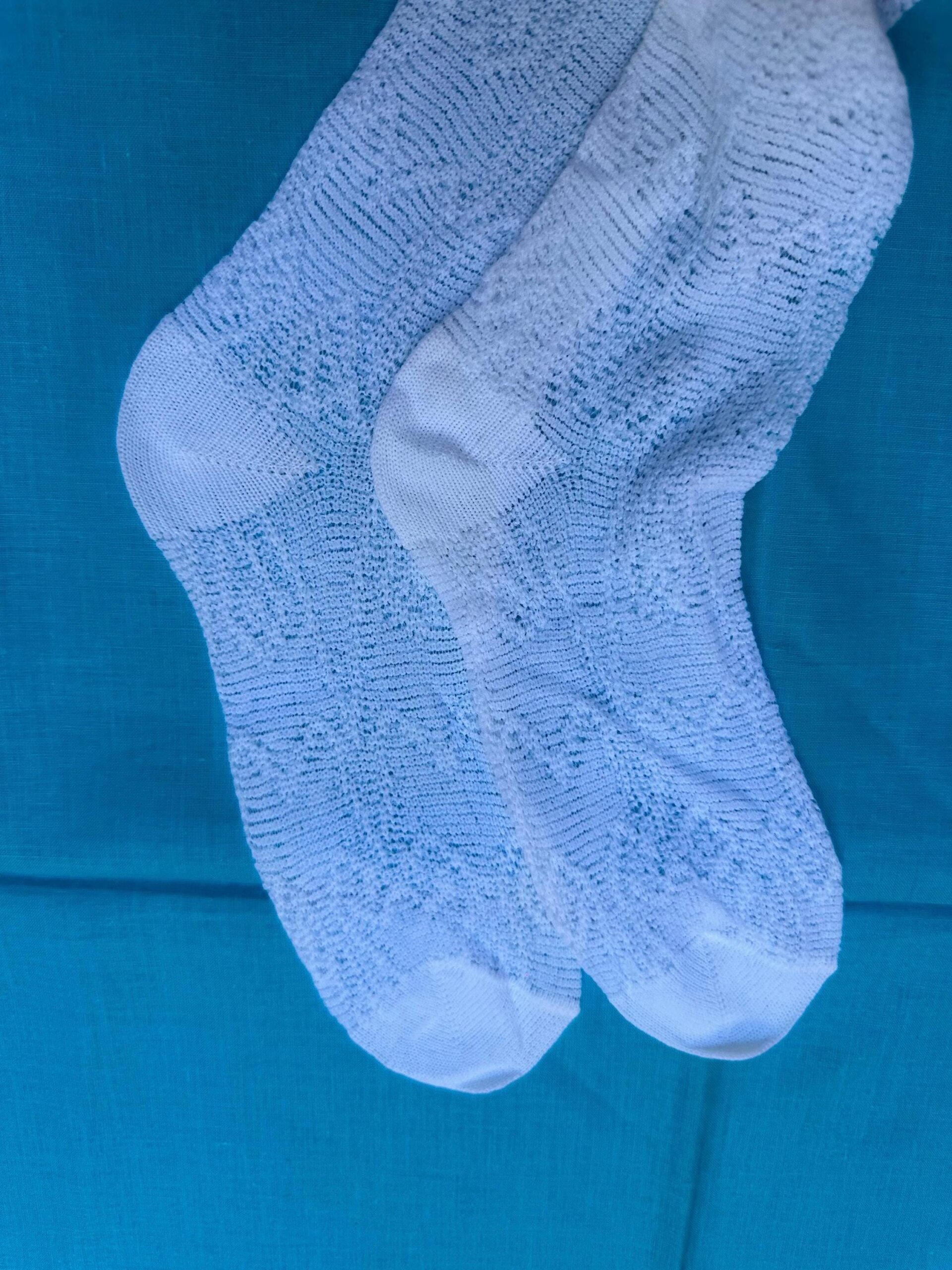 1970s Vintage stockings Christian Dior Paris/White stockings/Rare Design stockings white/Long stockings Christian Dior Capri - immagine 7