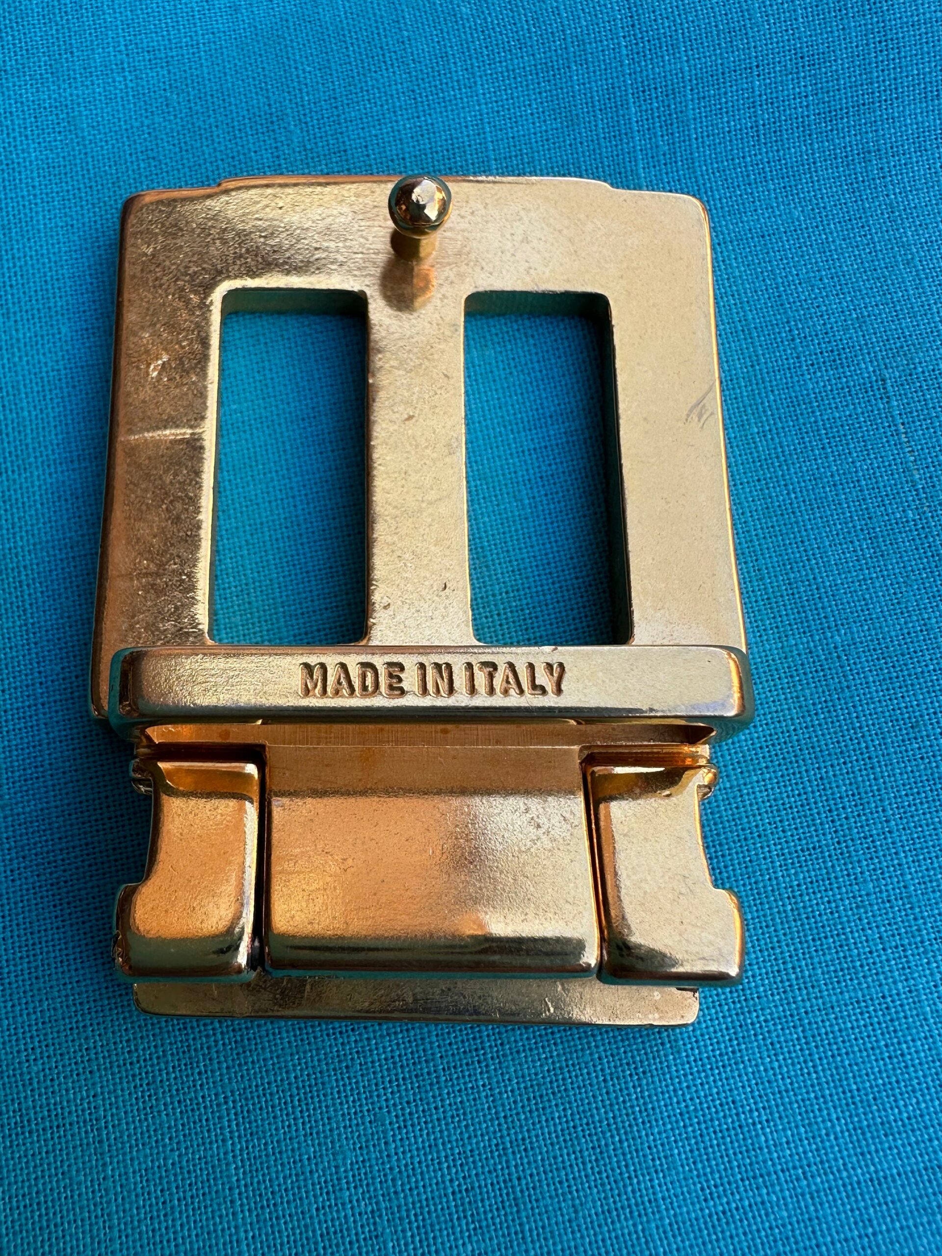 80s Vintage buckle Givenchy for belt/Gold buckle belt/Design rare buckle for belt Givenchy/Vintage gold Givenchy buckle - immagine 7