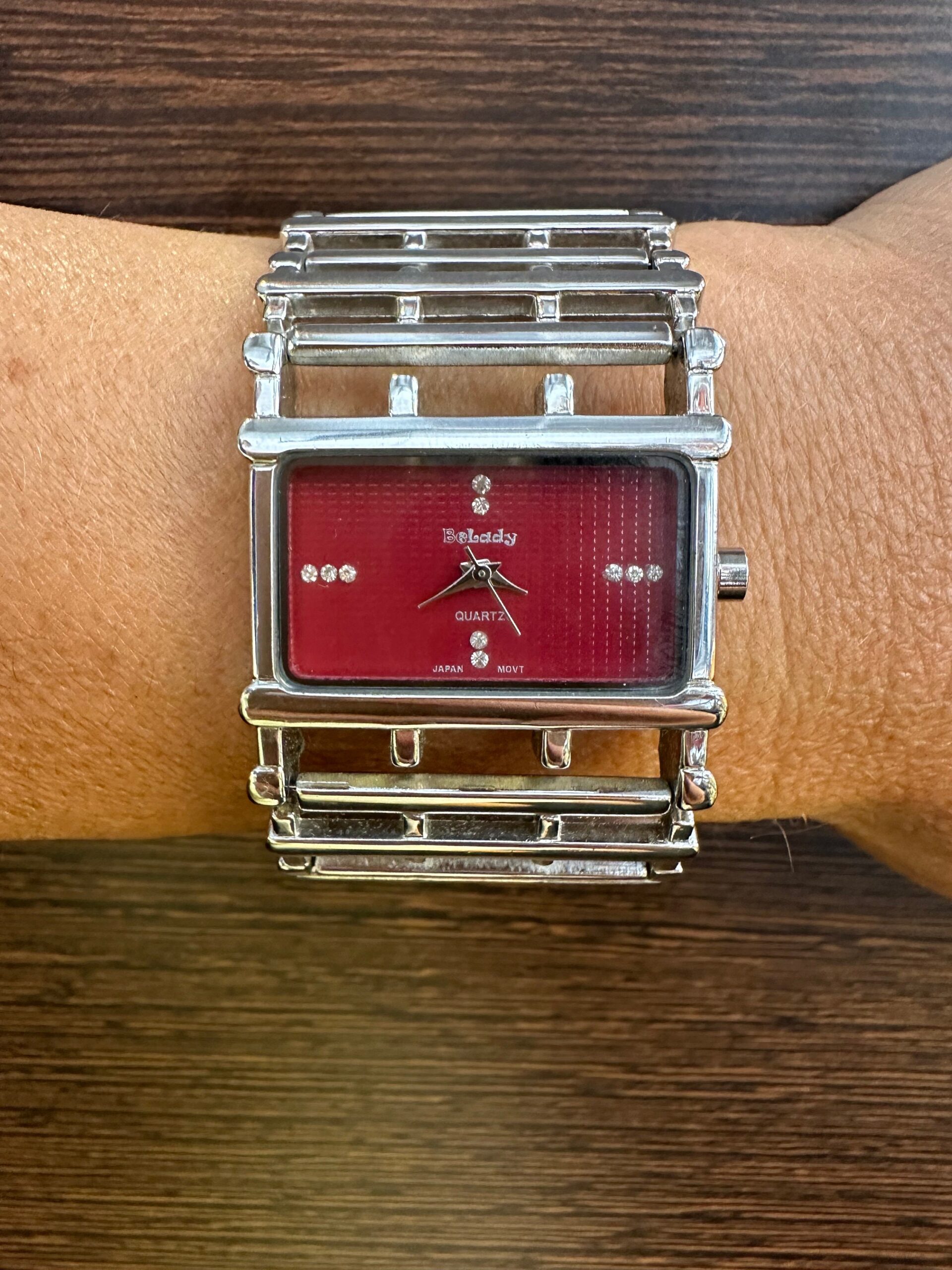 Vintage wrist watch Lady Japan/Rare Quartz watch Lagy/Orologio wristwatch Lady Japan/Watch with strass Lady - immagine 10