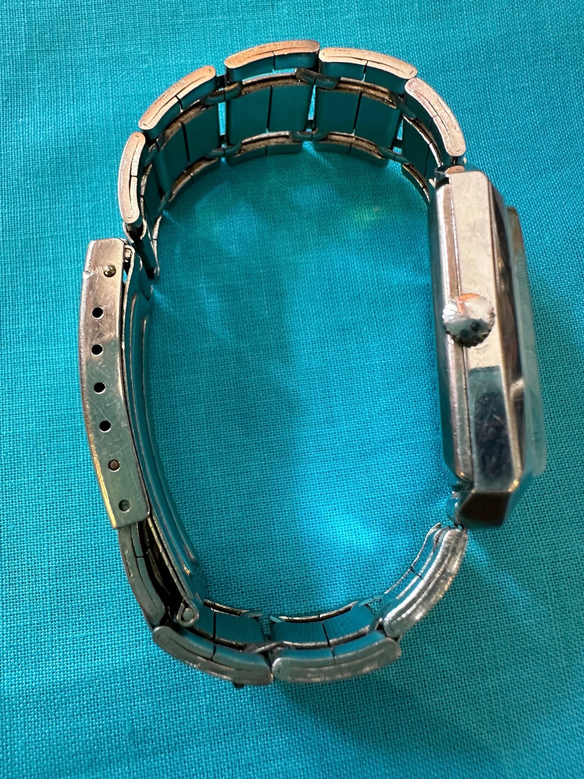80s Vintage wrist watch Personal 17 Rubiss Antichoc/Silver watch metal/Personal wrist watch - immagine 3