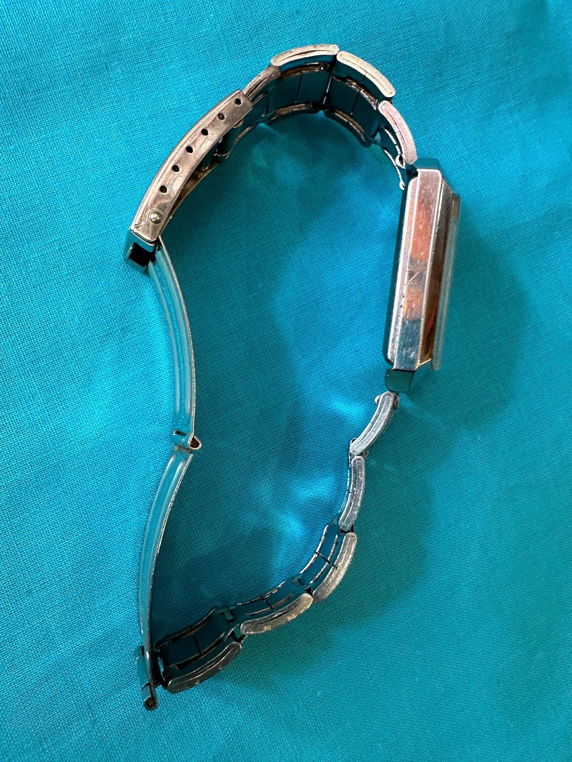 80s Vintage wrist watch Personal 17 Rubiss Antichoc/Silver watch metal/Personal wrist watch - immagine 4