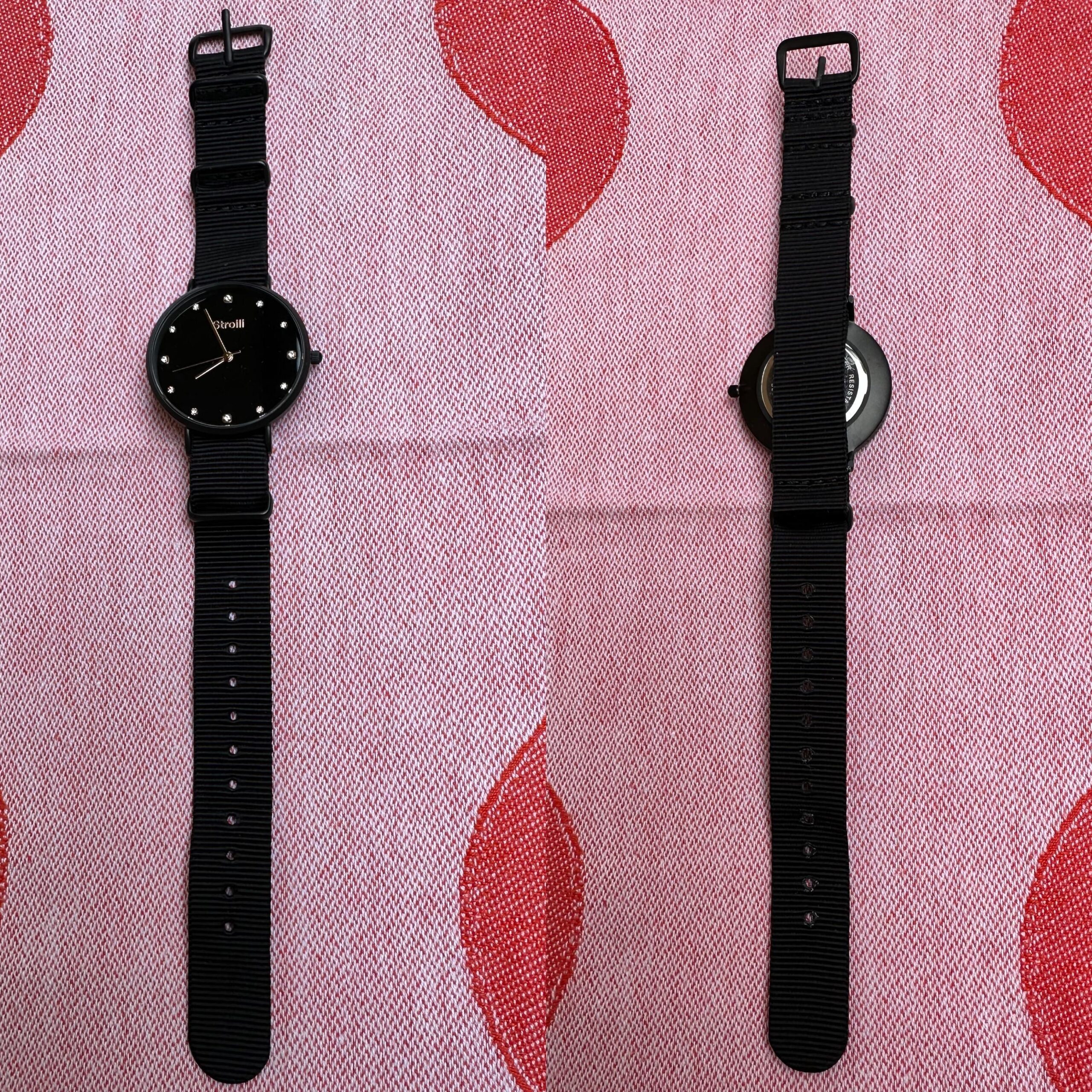 Wrist watch Stroili Gioielli Collection/Luxury watch rhinestone/Orologio da stroili Gioielli/Black watch with Swarovski - immagine 8